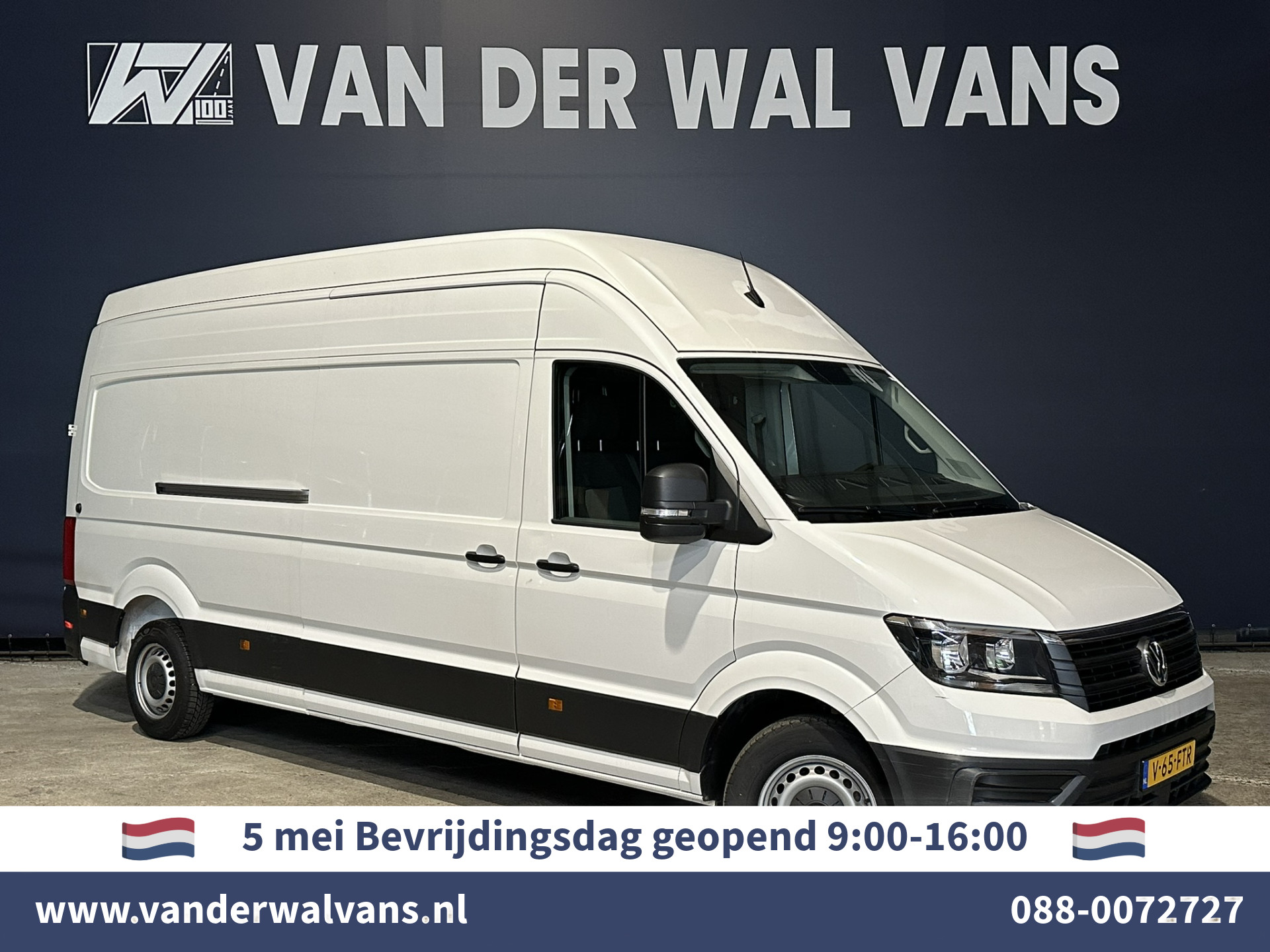 Volkswagen Crafter 2.0 TDI 140pk L4H4 L3H3 Hoog dak Euro6 Airco | 2x Zijdeur | Camera | Apple Carplay android auto, bijrijdersbank, 270 gr. achterdeuren, 3000kg trekvermogen