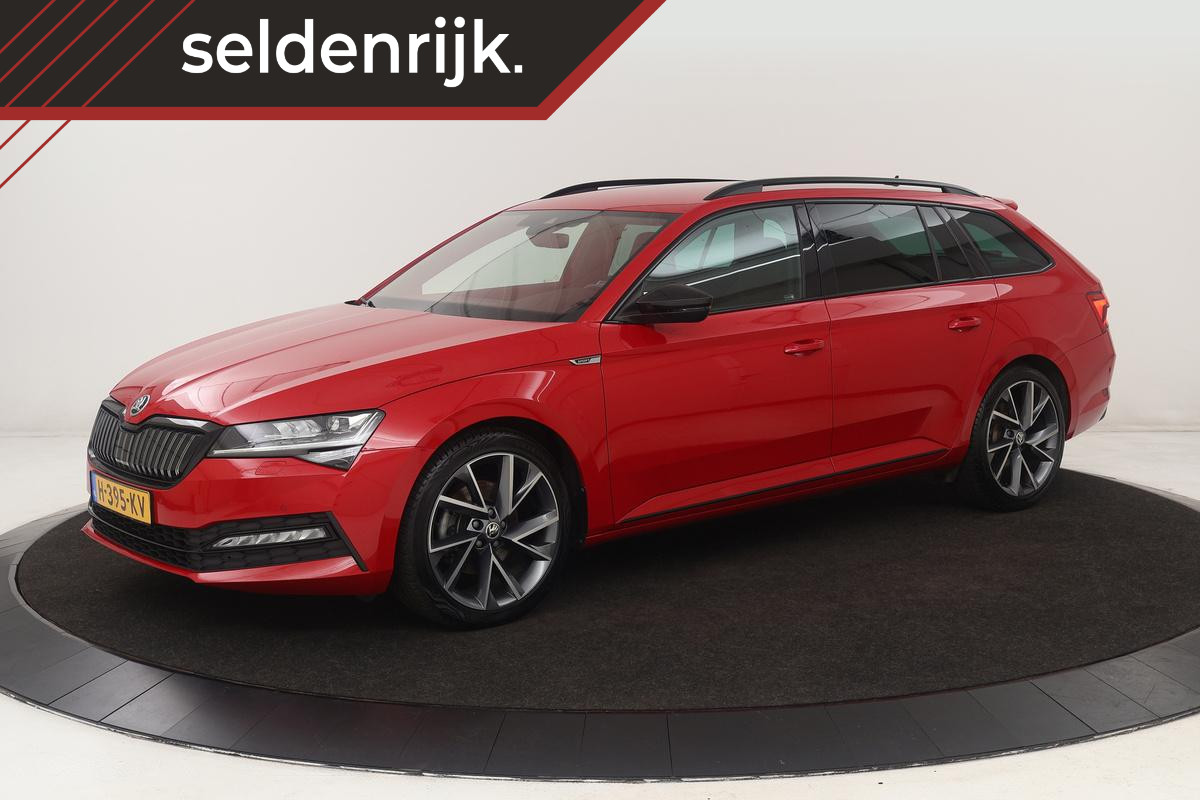 Škoda Superb 1.4 TSI iV Sportline | Trekhaak | Stoelverwarming | Matrix LED | Virtual Cockpit | Camera | Alcantara | Canton sound | Memory | Carplay | Navigatie | PHEV