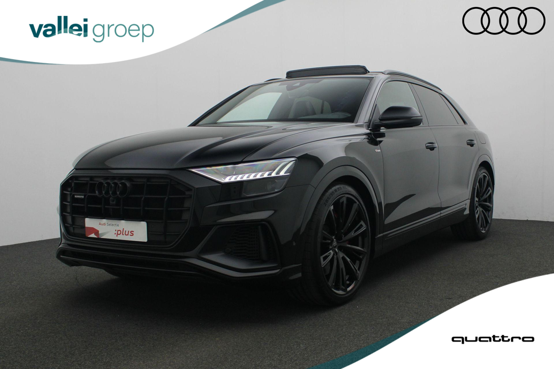 Audi Q8 60 TFSI e 462 pk tiptronic quattro Pro Line S Competition | Panoramadak | Valcona leder | Sportstoelen Plus | Bang & Olufsen | Rondomzicht camera