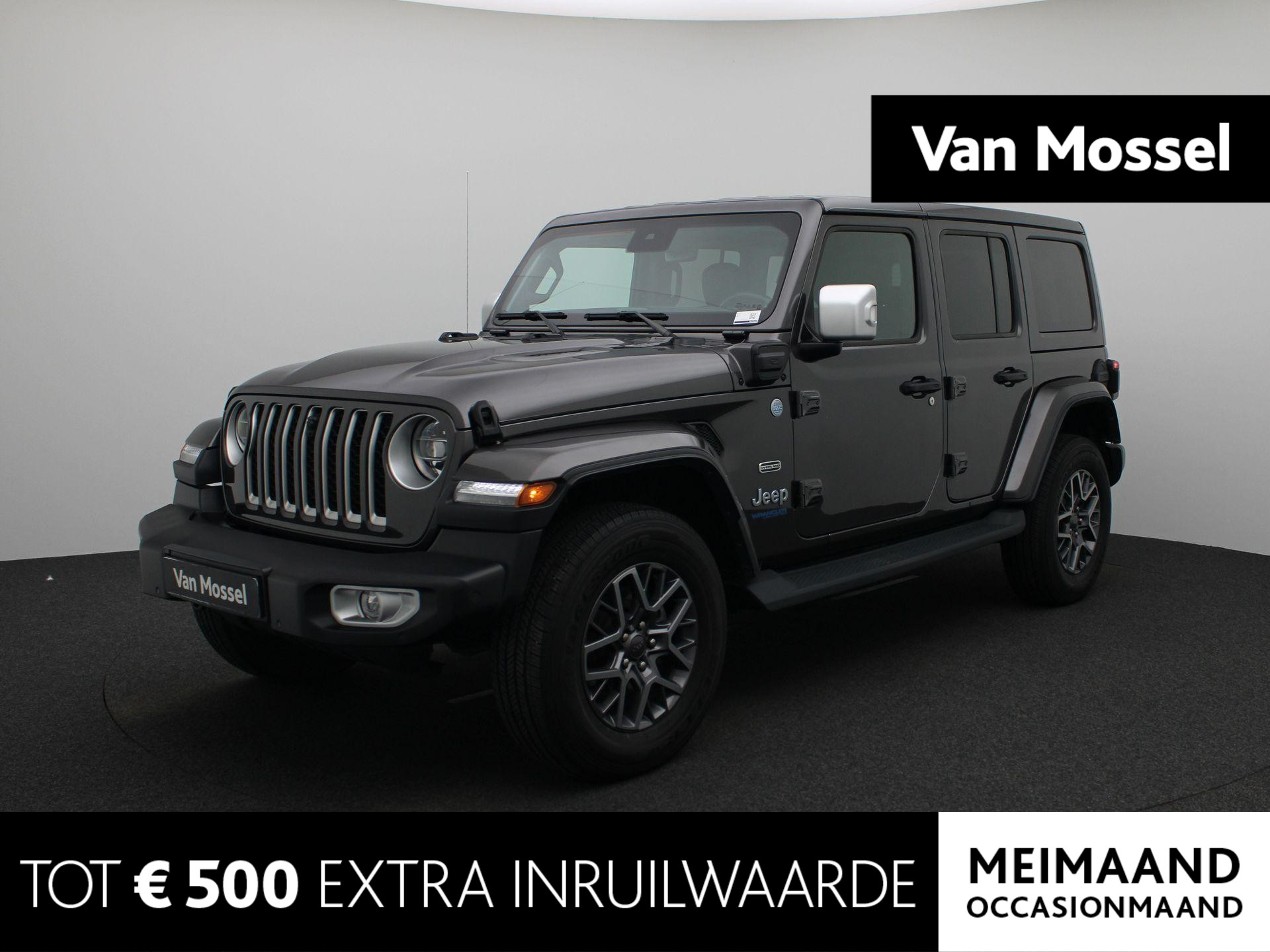 Jeep Wrangler Unlimited 4xe 380 Sahara | Automaat | Leder | Navigatie | Camera | Unieke auto!