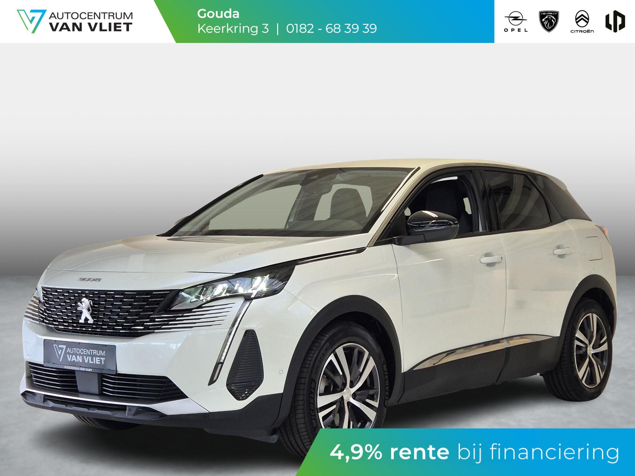 Peugeot 3008 1.6 HYbrid 225 Blue Lease Allure | Navigatie | Achteruitrijcamera | Stoelverwarming | Apple Carplay/Android Auto |