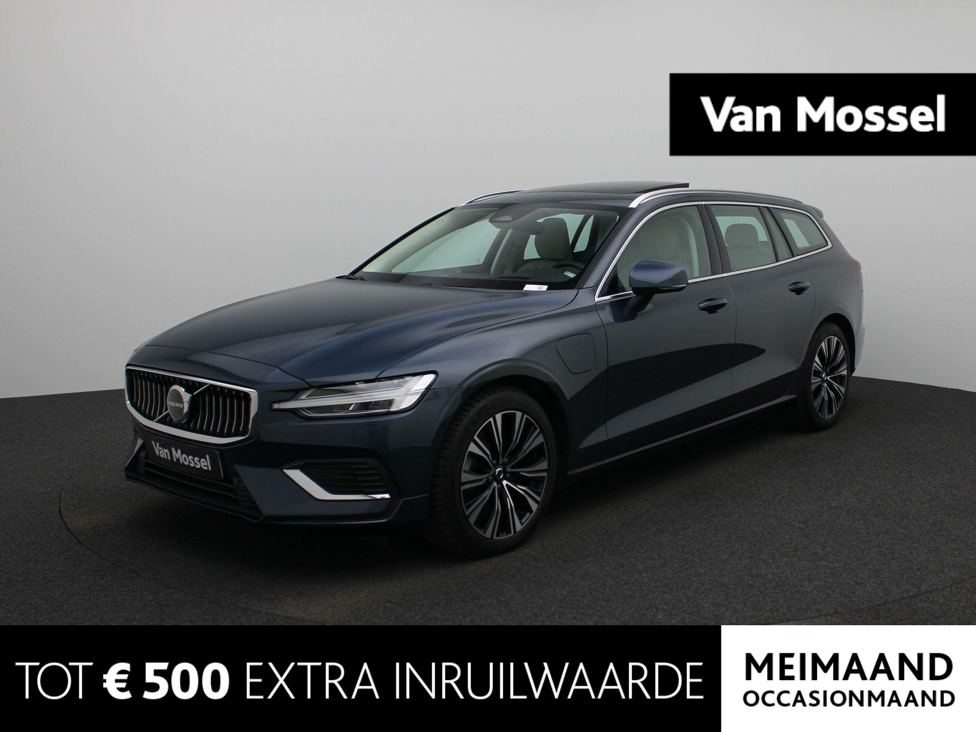 Volvo V60 2.0 T6 Plug-in hybrid AWD Ultimate Bright | Panorama Dak | Lederen Bekleding | Stoel / Stuur Verwarming | Apple Carplay / Android Auto | Bowers & Wilkins Geluid installatie |