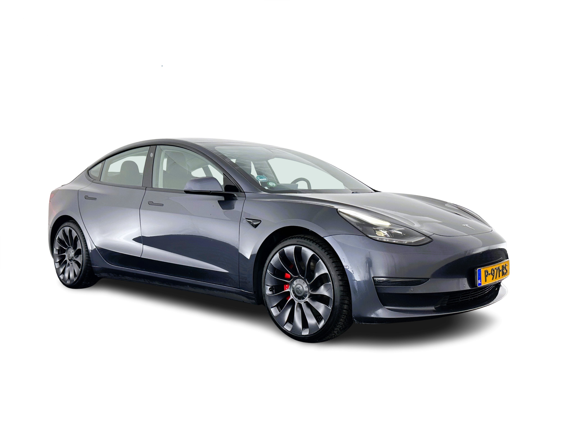 Tesla Model 3 Performance AWD 75 kWh [ 3-Fase ] (INCL-BTW) Aut. *HEATPUMP | PANO | AUTO-PILOT | NAPPA-LEATHER | KEYLESS | FULL-LED | MEMORY-PACK | SURROUND-VIEW | DAB | DIGI-COCKPIT | LANE-ASSIST | COMFORT-SEATS | 20"ALU*