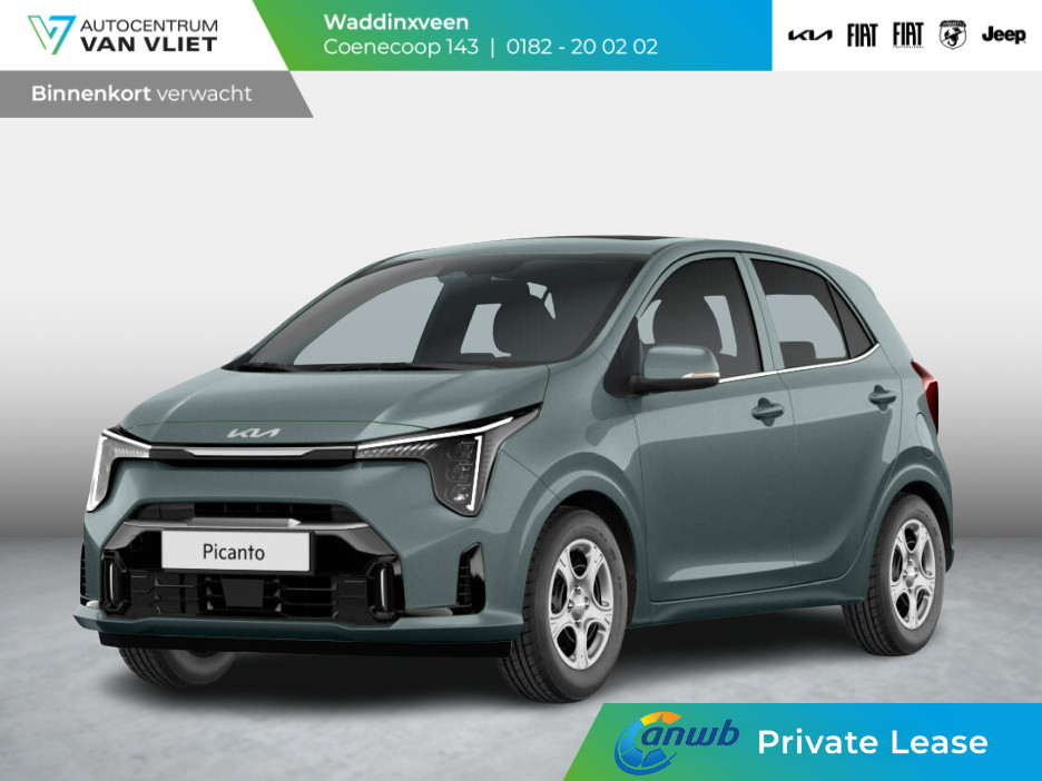 Kia Picanto 1.0 DPI DynamicLine ANWB Private Lease v.a. € 269,- | Automaat | MY25 | Navi | Airco | Cruise | Camera | Apple Carplay |