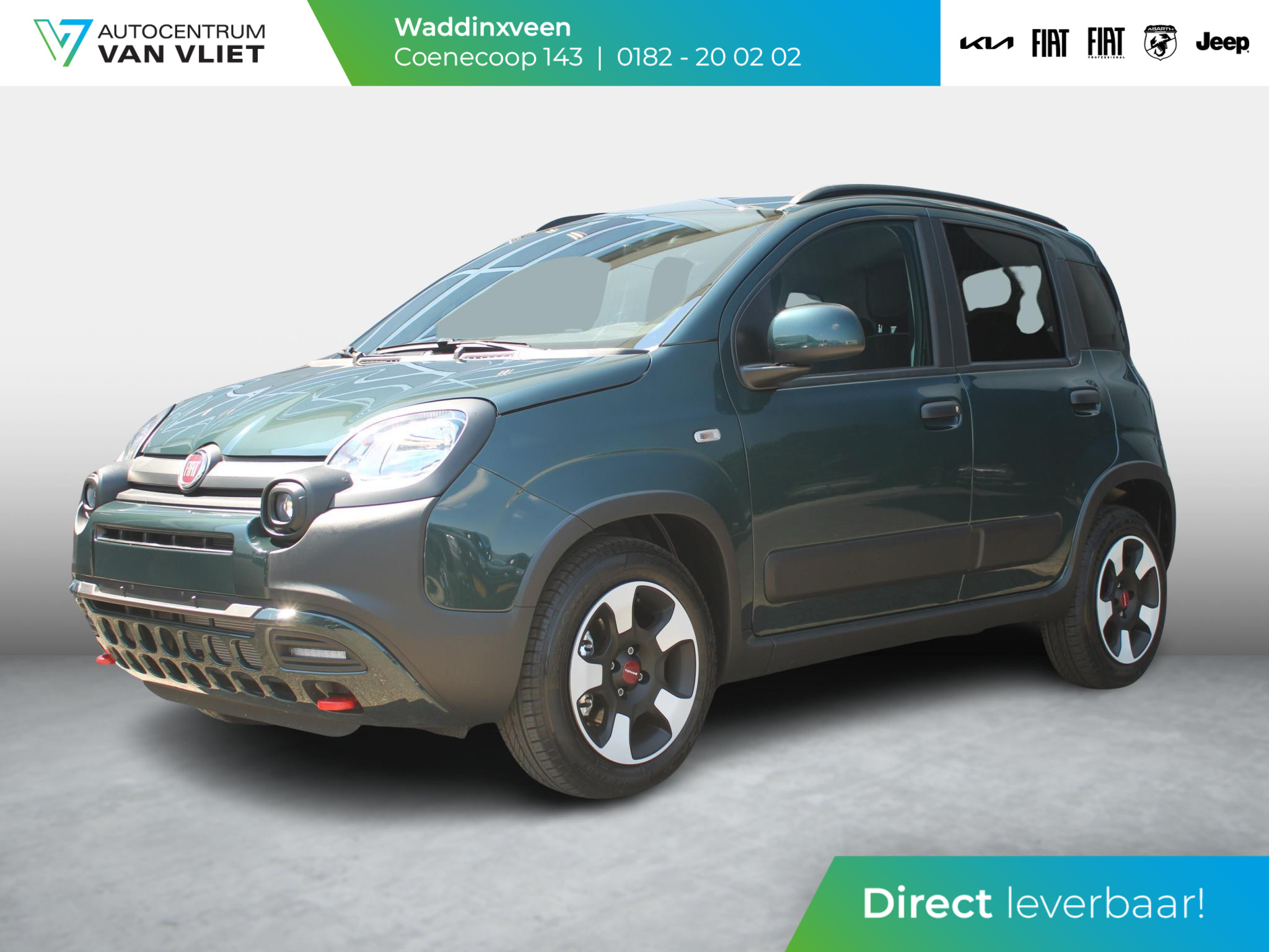 Fiat Panda Hybrid Cross | Airco | Bluetooth Dakrails | LED | PDC | Uit voorraad leverbaar !