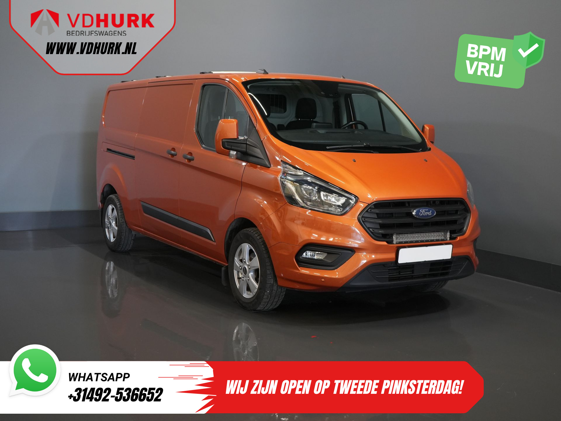 Ford Transit Custom 300 2.0 TDCI 130 pk Aut. L2 Limited BPM VRIJ! Bi-Xenon/ 2x Schuifdeur/ Standkachel/ Stoelverw./ Carplay/ Camera/ PDC/ LMV/ Cruise/ Trekhaak