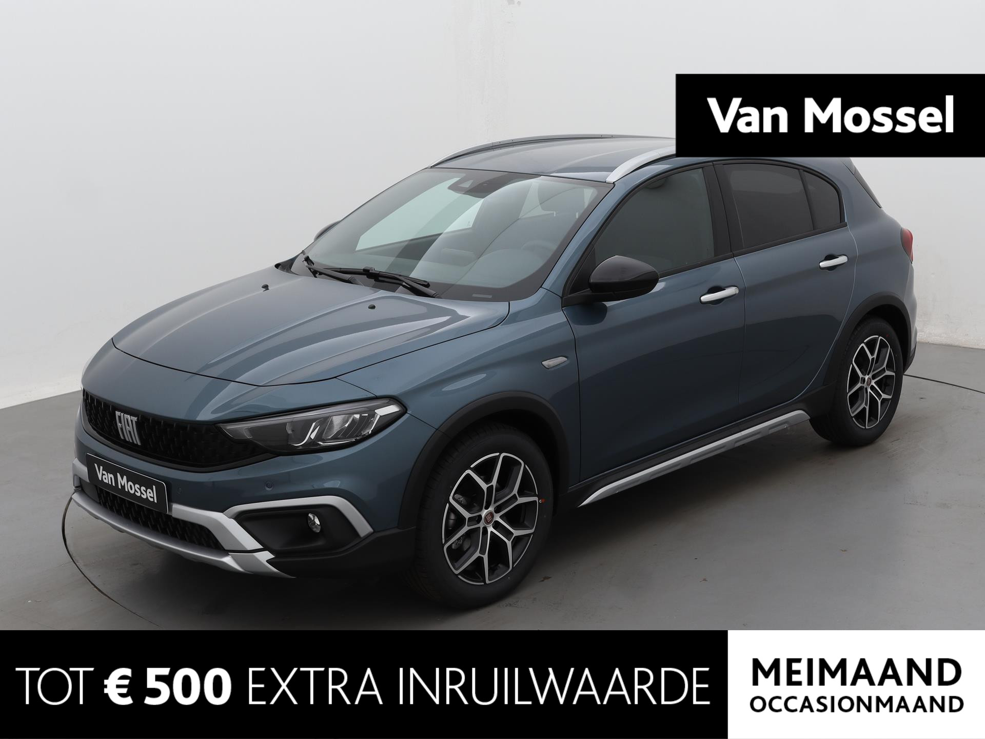 Fiat Tipo Cross 1.0 Cross | Navigatiesysteem | Bluetooth | Automatische Airco | Adaptive Cruise controle | Verwarmbare voorstoelen | Parkeersensoren voor + achter |
