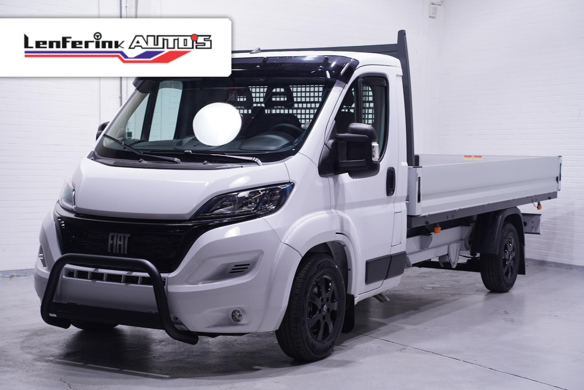 Fiat Ducato 2.2 MJet 140 pk L4 Pick Up / Open Laadbak va 389,- p/mnd, Airco, Cruise Control, 3-Zits, LxBxH 420x202x40 cm Nieuw