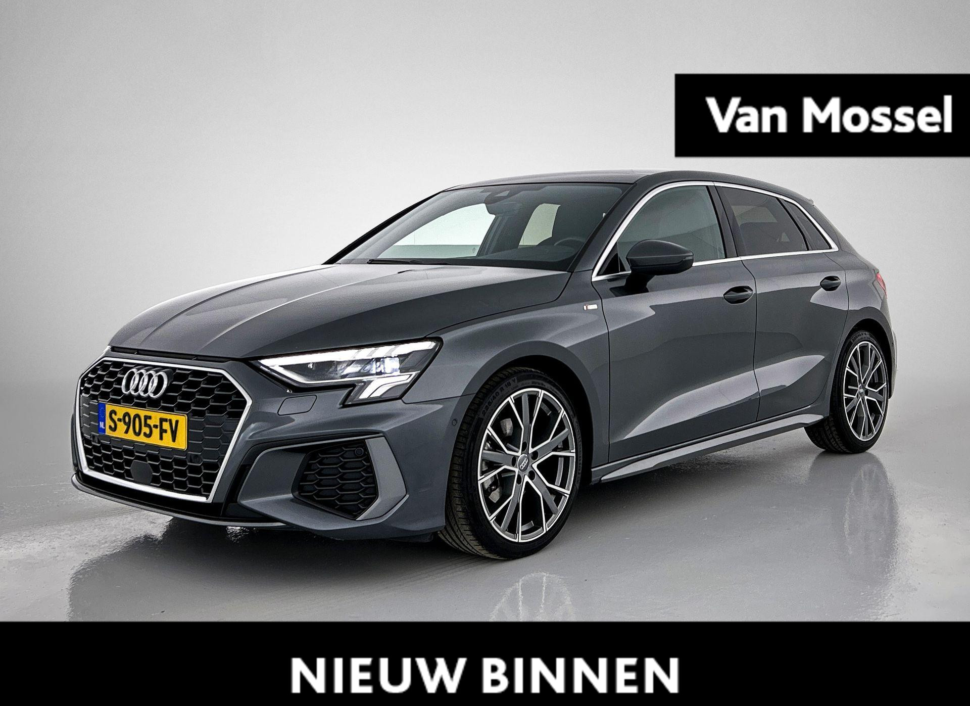Audi A3 Sportback 30 TFSI S edition 110 PK | S-line | Automaat | Navigatie | Panoramadak | Cruise Control | Climate Control | Virtual Cockpit | LED Matrix | Lichtmetalen velgen | Privacy glass |