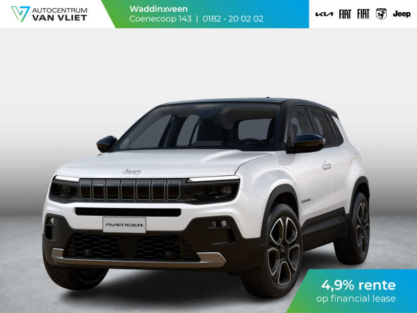Jeep Avenger Summit 54 kWh | Schuif/Kanteldak | Leder&Winter Pack | Info&Convenience Pack | Full Operational Lease € 599,-
