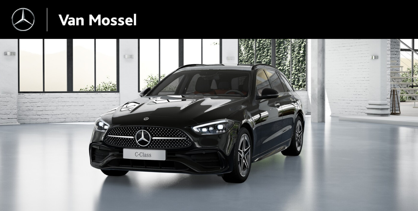 Mercedes-Benz C-Klasse 300e AMG-Line Star Edition / Stoelverwarming / 360Graden-Camera / Panorama-schuifdak / Night-Pakket / Easypack-Achterklep / Memory-Stoelen /