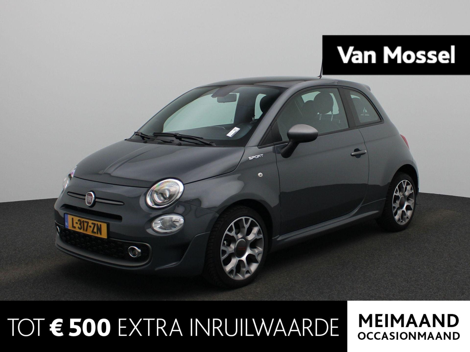 Fiat 500 1.0 Hybrid Sport | Climate Control | Half-Lederen Bekleding | Panoramadak | Lichtmetalen Velgen |