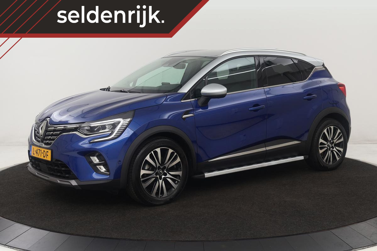 Renault Captur 1.6 E-Tech Plug-in Hybrid 160 Initiale Paris | Leder | Stoelverwarming | 360 camera | Carplay | Keyless | Stuurverwarming | Navigatie | Full LED | Dodehoek detectie