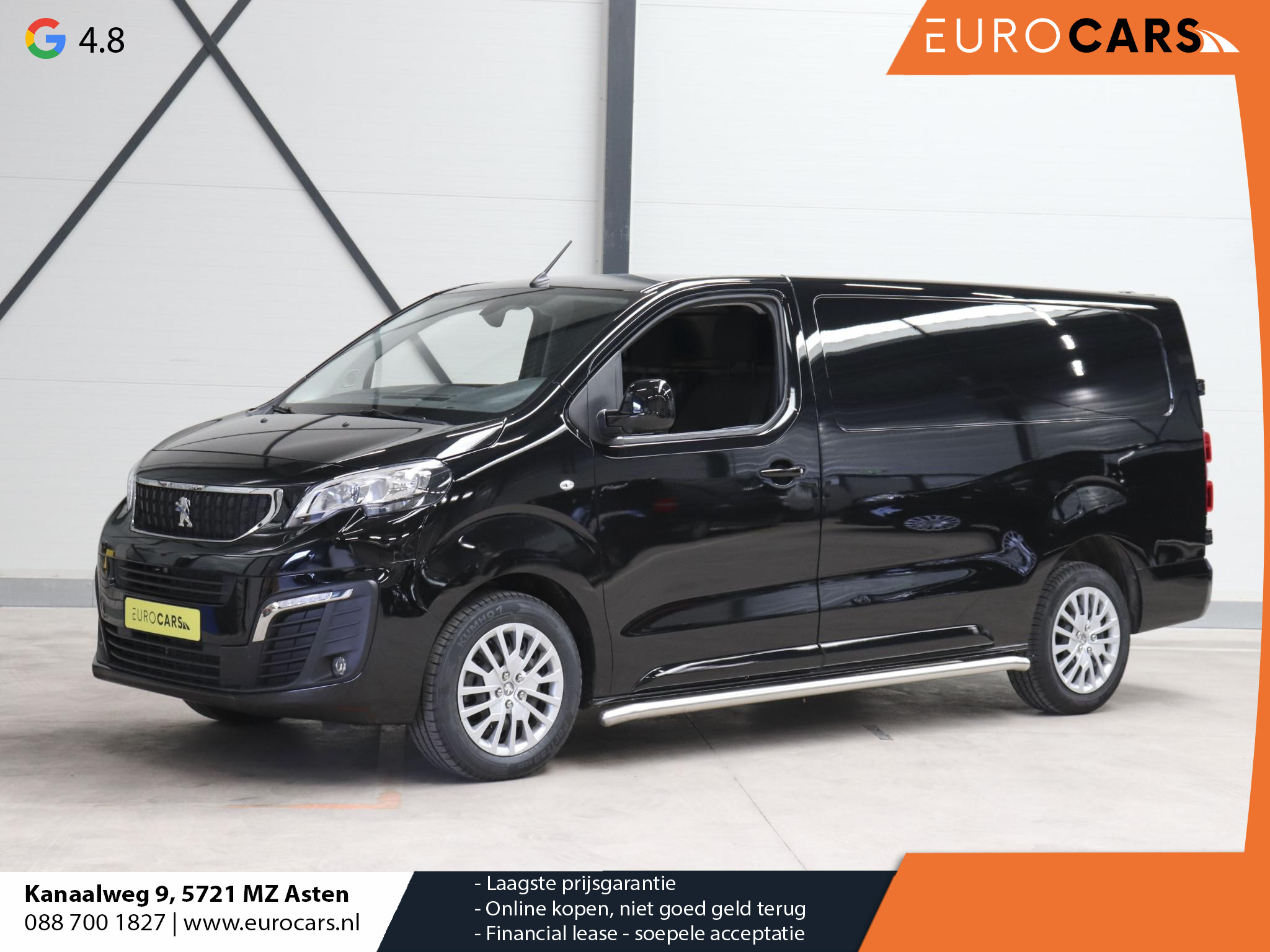 Peugeot Expert 2.0 145pk L3 Automaat Airco Navigatie Cruise control Trekaak 3 zits Carplay