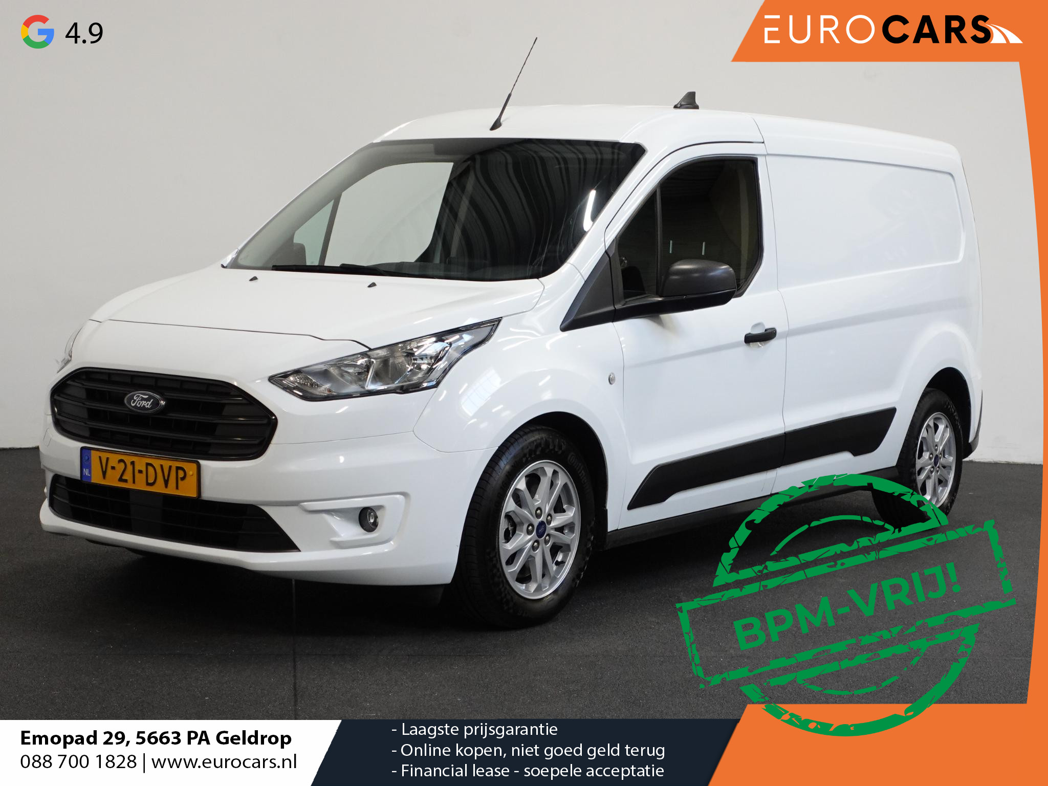 Ford Transit Connect 1.5 L2 Trend Automaat Navi Airco Parkeersensoren Cruise Control 3Zits Camera