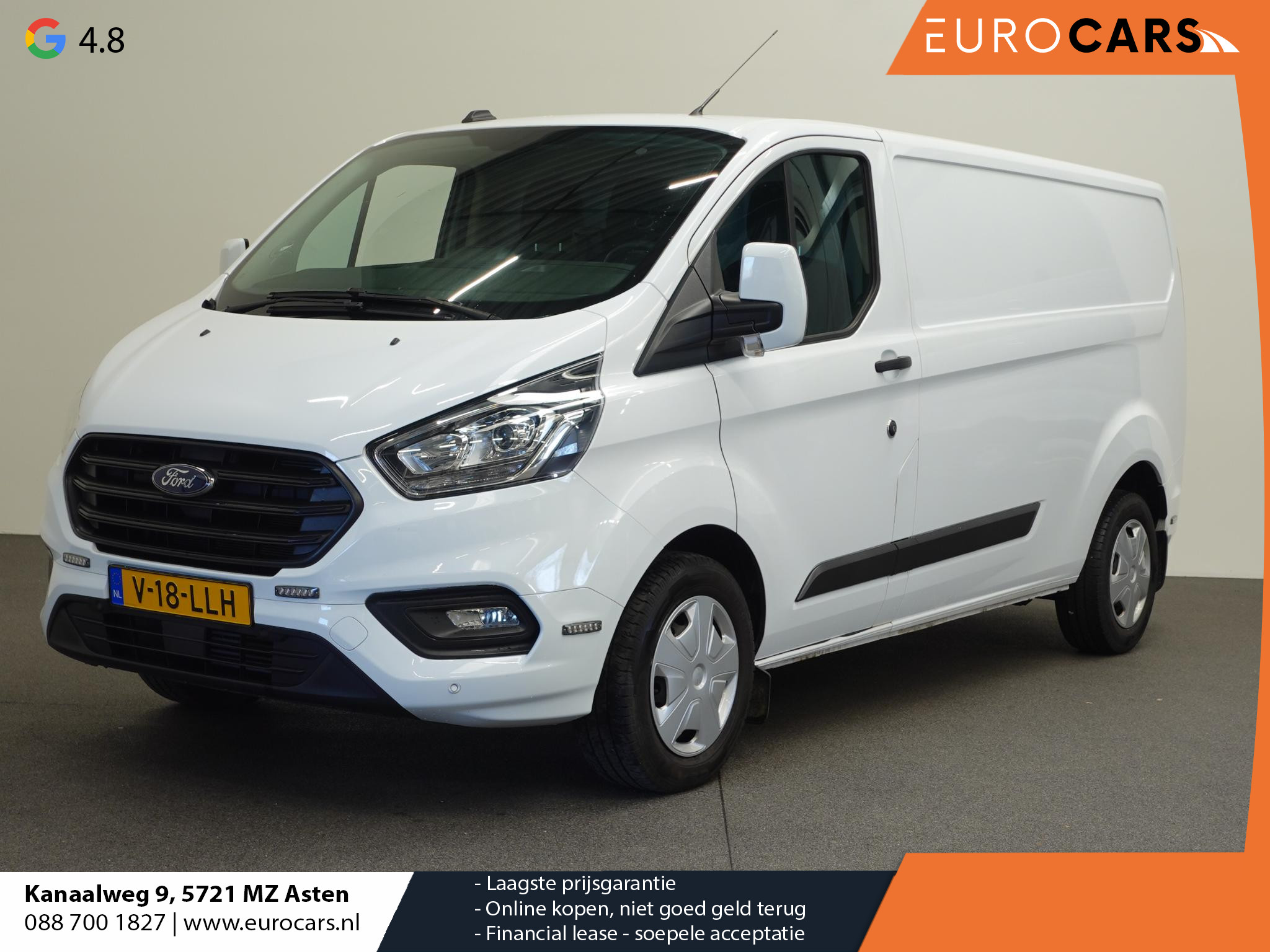Ford Transit Custom 131pk Automaat L2H1 Trend Trekhaak Cruise control Achterklep Airco Euro6