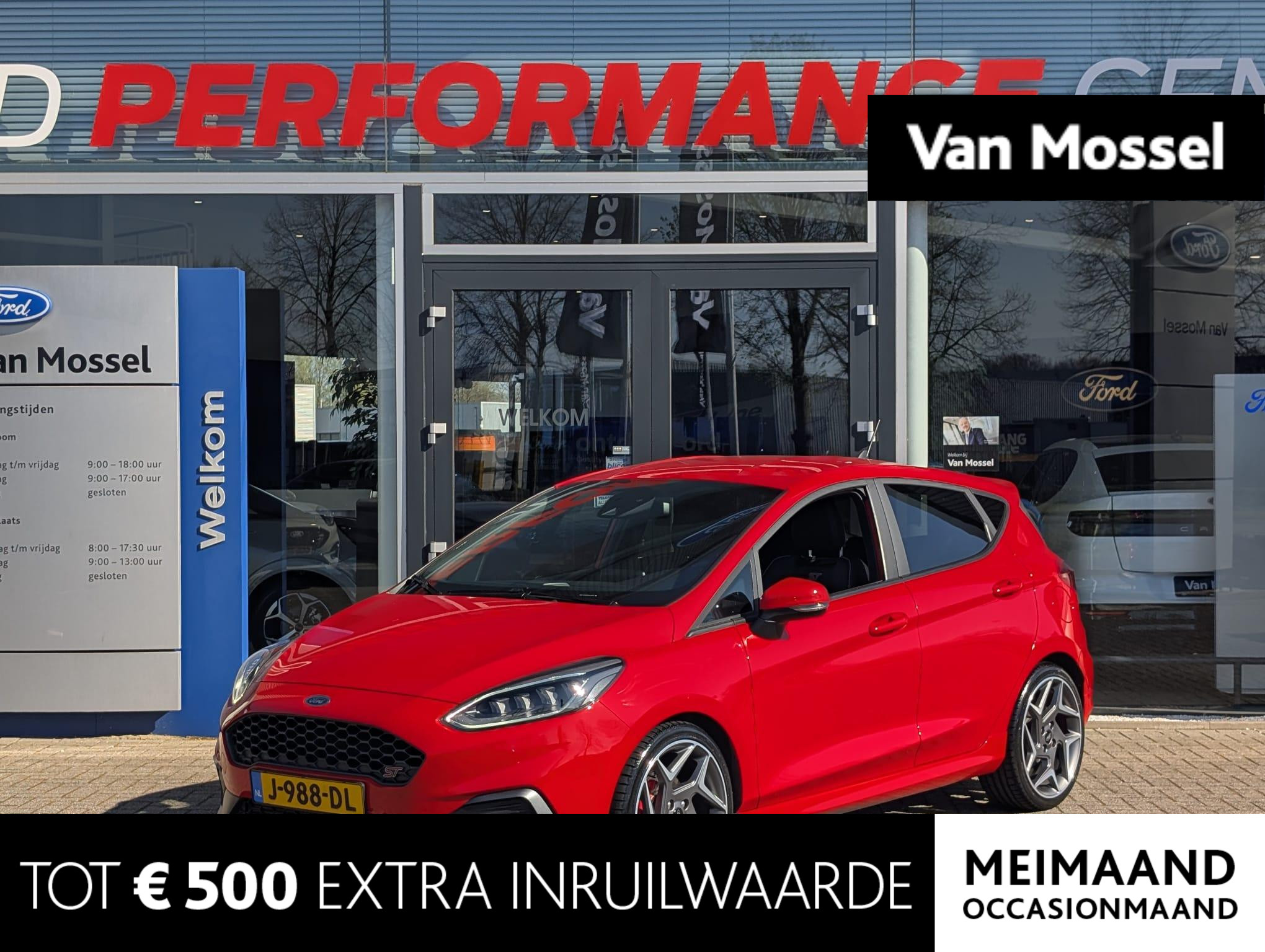 Ford Fiesta 1.5 EcoBoost ST-3 | STOELVERWARMING |  DRIVER ASSISTANCE PACK | 200PK! | RACE RED |