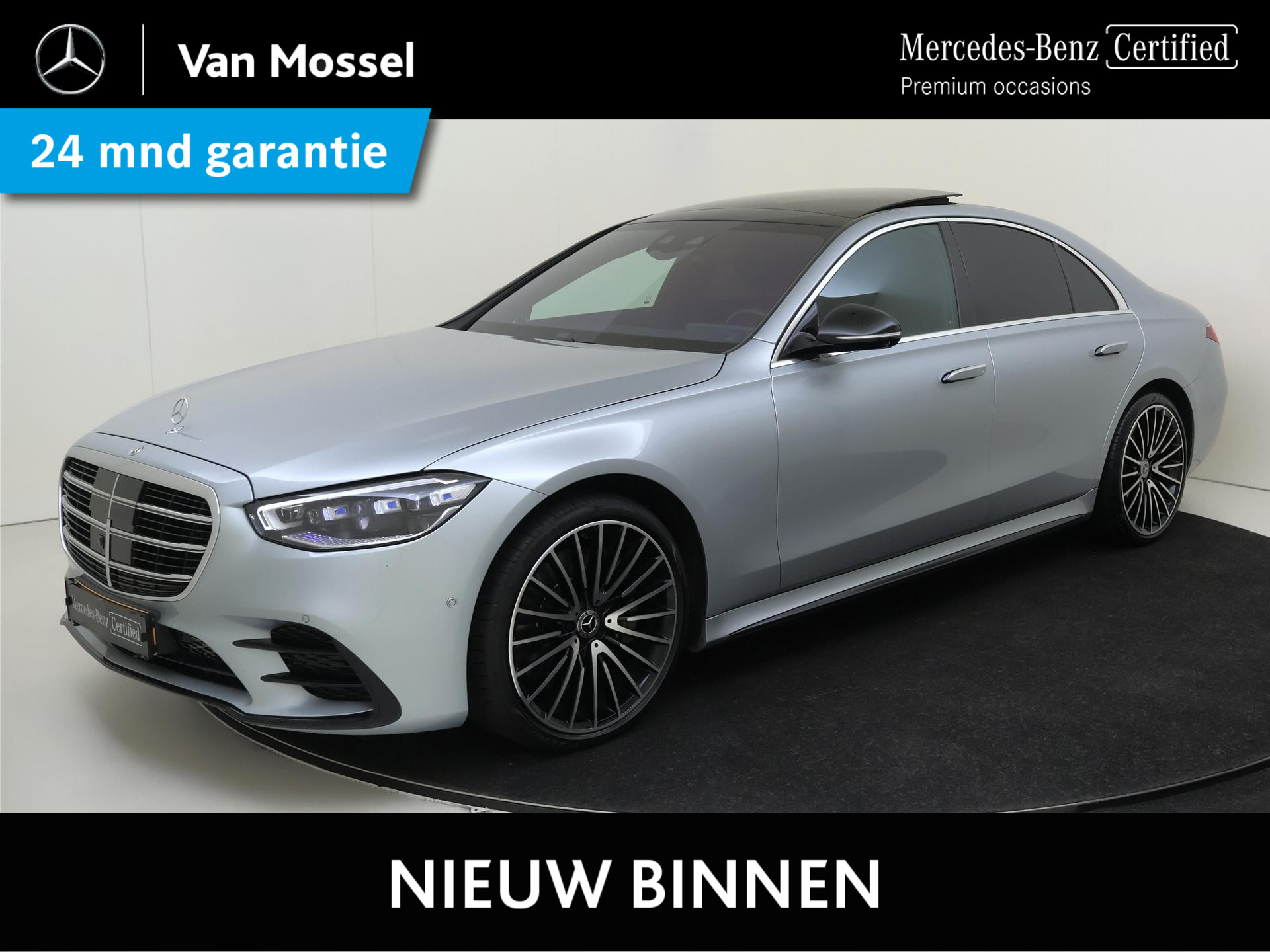 Mercedes-Benz S-Klasse 400d 4MATIC AMG Line Rijassistentiepakket/ memory v+a/ Stoelventilatie v+a/ Warmtecomfotpakket/ Burmester High end / zeer compleet !!!!