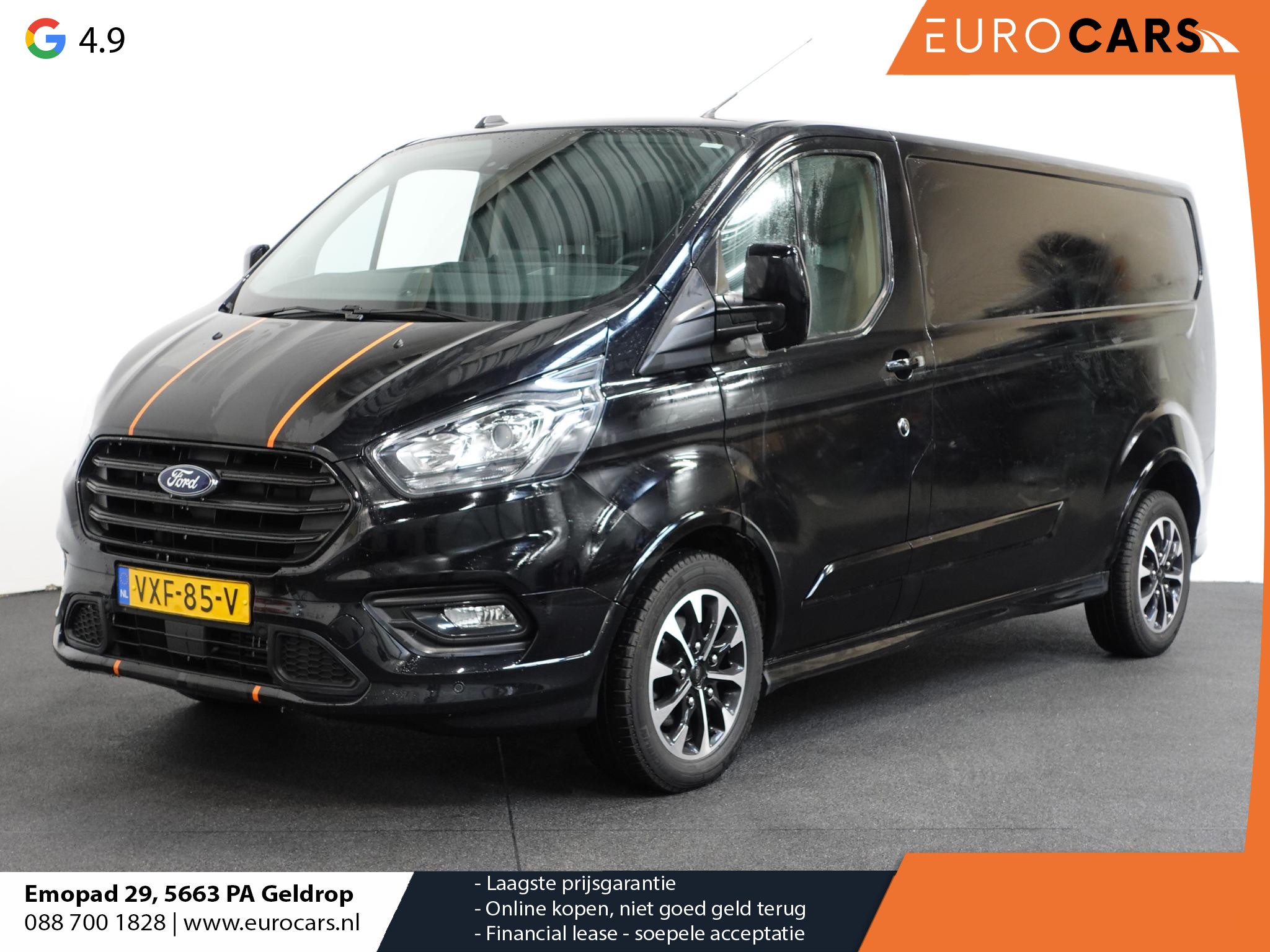 Ford Transit Custom 170pk Automaat L2H1 Sport Raptor  Airco| ACC Bluetooth| Navi| Trekhaak| #