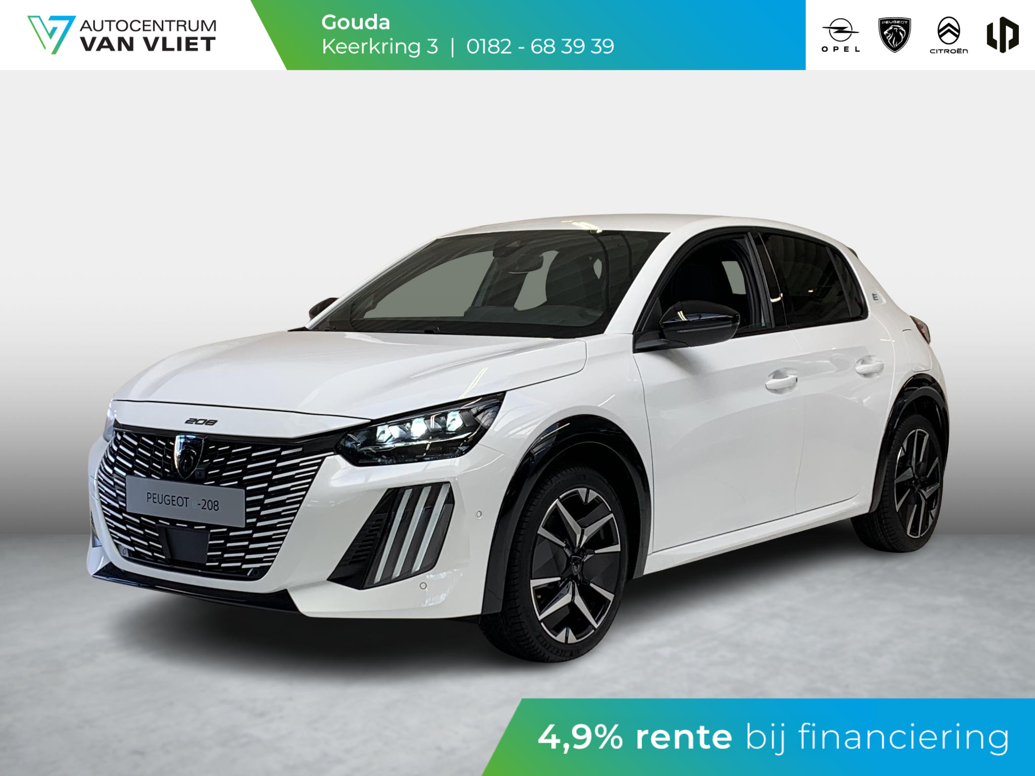 Peugeot e-208 EV GT 51 kWh Direct leverbaar! | Navigatie | Dodehoekdetectie | 360 camera | Android auto / Apple carplay | Adaptive cruise control