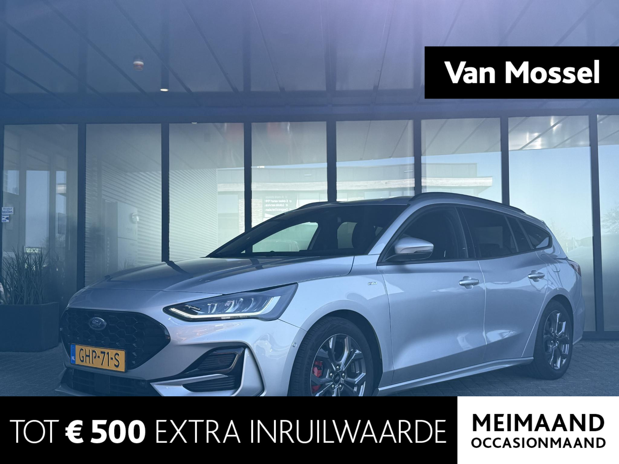 Ford Focus Wagon 1.0 EcoBoost Hybrid ST Line X | Leder Interieur | Draadloos Apple CarPlay / Android Auto | Adaptieve Cruise Control | KeyLess Entry | Climate Control