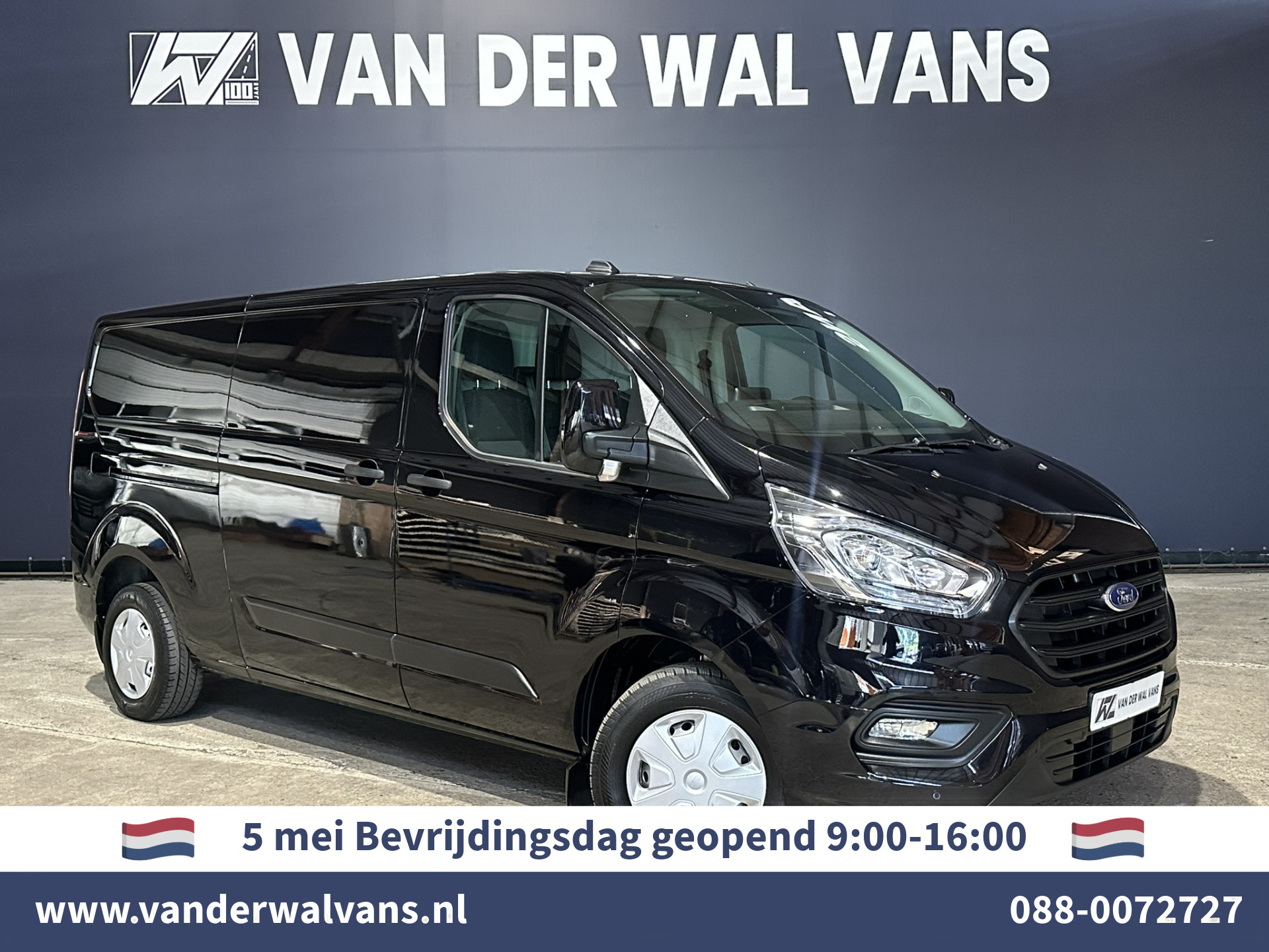 Ford Transit Custom 2.0 TDCI 131pk L2H1 Euro6 Airco | LED | Cruisecontrol | Apple Carplay Android Auto, Verwarmde voorruit, Parkeersensoren, Bijrijdersbank, 2800kg trekvermogen