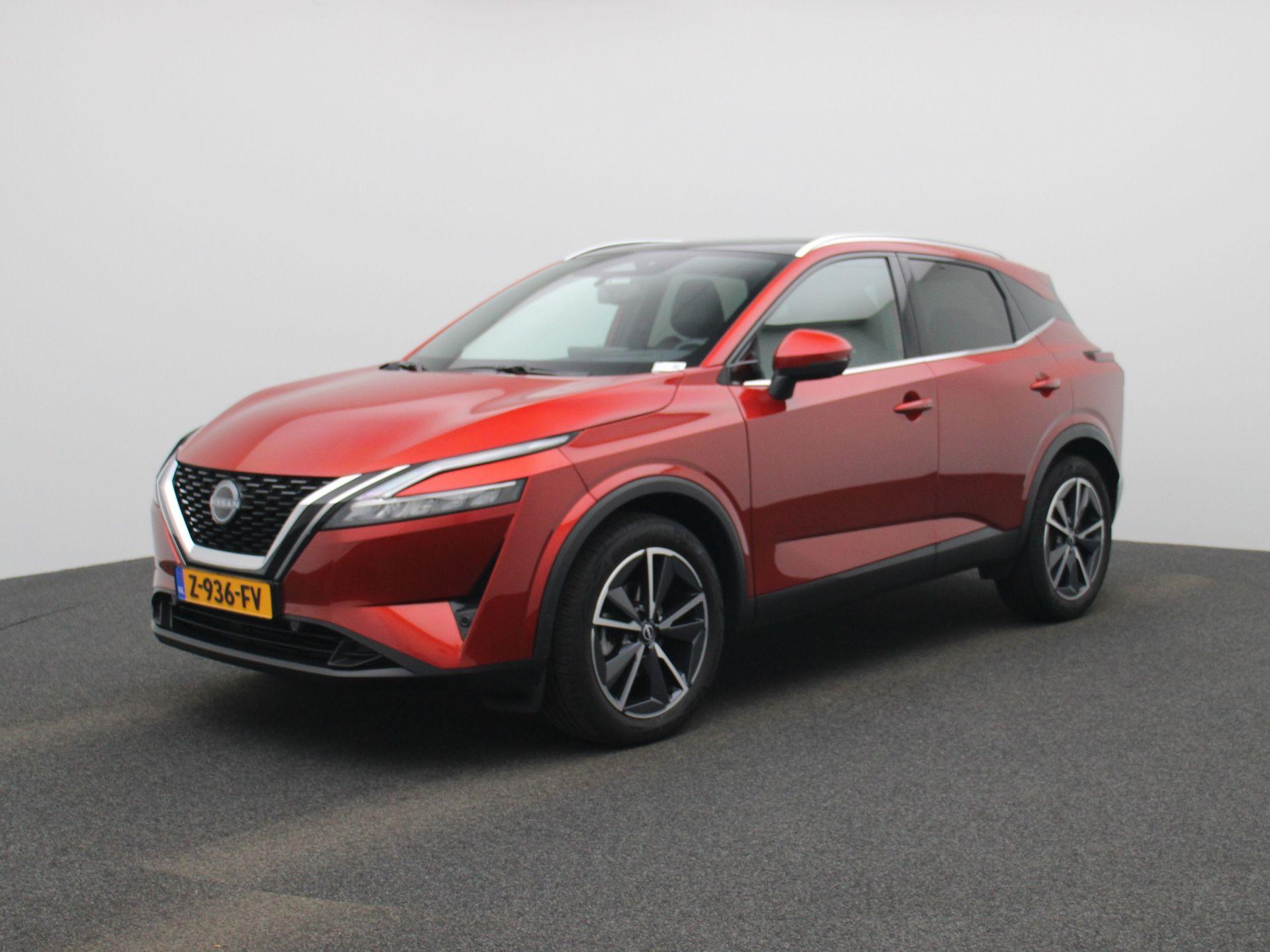 Nissan QASHQAI 1.3 MHEV Xtronic Tekna BTW|AUTOMAAT| OCCASION LEASE MOGELIJK op aanvraag|Cruise/Climate Control| Electr verst best stoel  / Achterklep| 360 Camera | Navigatie |Panoramadak