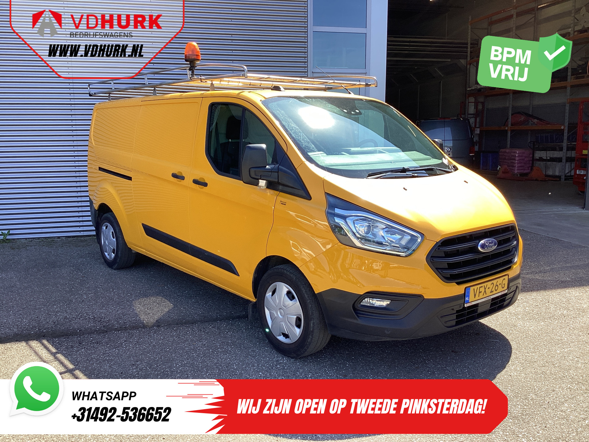 Ford Transit Custom 340 2.0 TDCI 130 pk L2 EXPORT ONLY Trend 2.8t Trekverm./ 2x Schuifdeur/ Imperiaal/ Carplay/ Camera/ Trekhaak