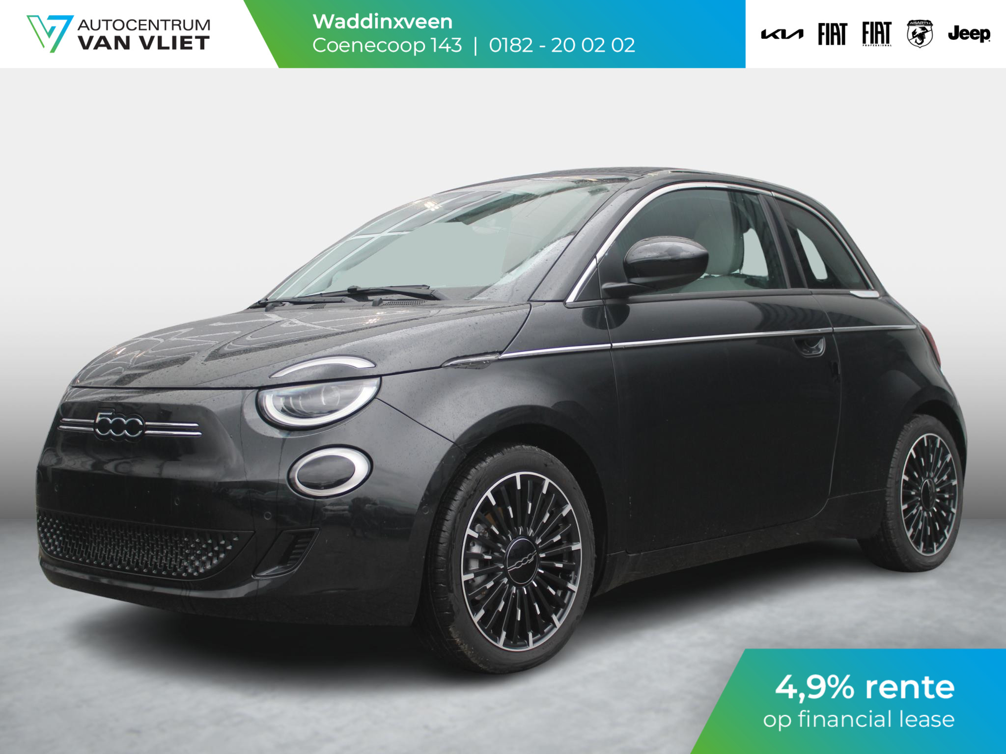 Fiat 500e Cabrio La Prima 42 kWh | By Bocelli | Leder | 17" | Navi | Winter Pack