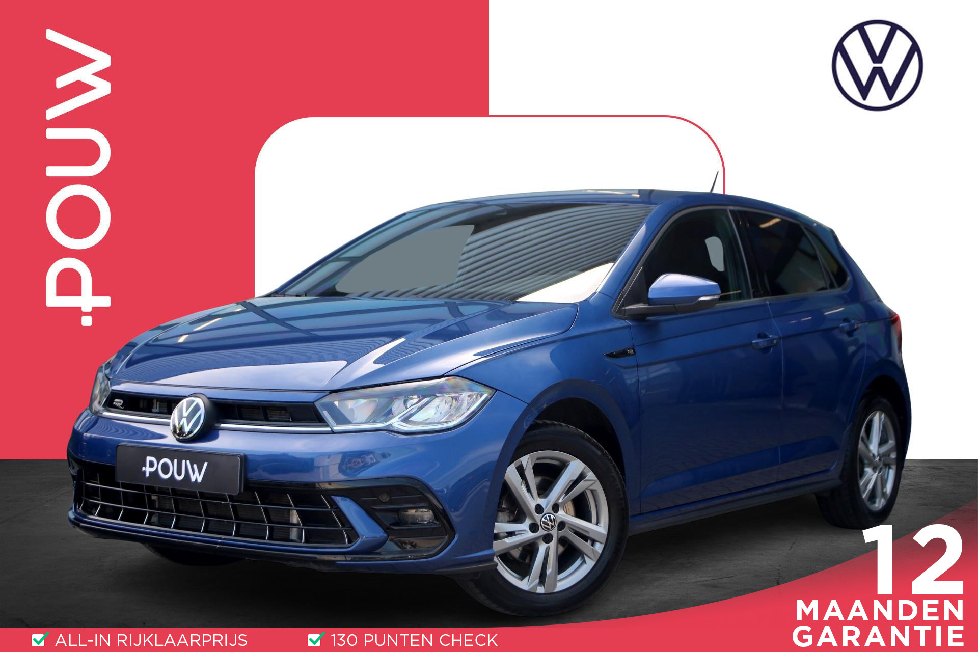 Volkswagen Polo 1.0 TSI R-Line | Achteruitrij camera | App connect | Volautomatische airconditioning