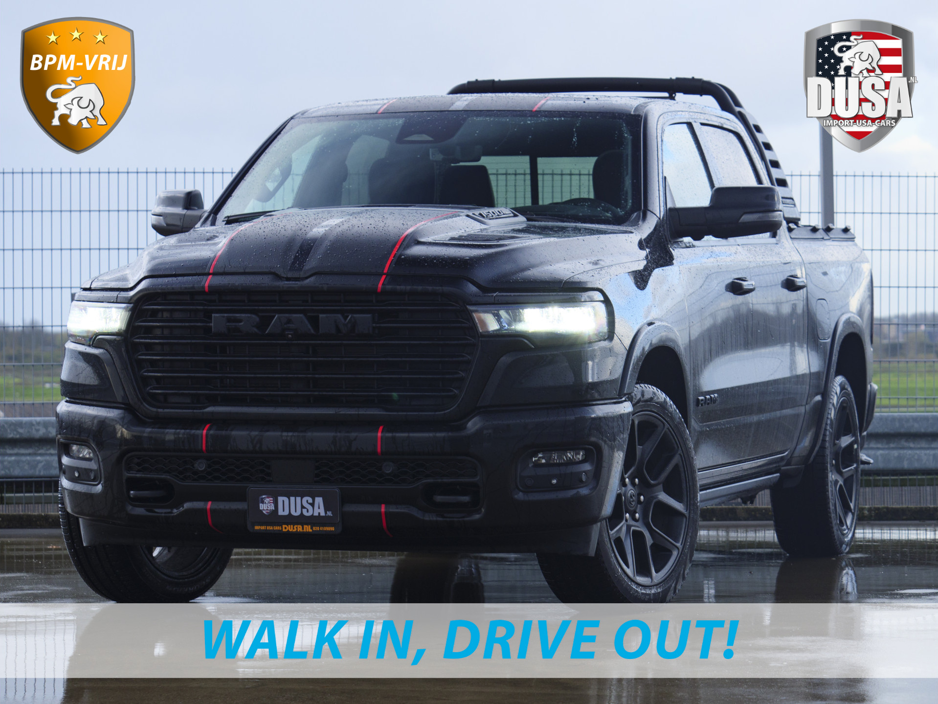 Dodge Ram 1500 | Laramie |Premium Night | 3.0L I6 Hurricane | 4X4 | BPM-VRIJ LPG | 14,4-inch Touchscreen | Passenger Display | Getoonde accessoires zijn verkrijgbaar tegen meerprijs