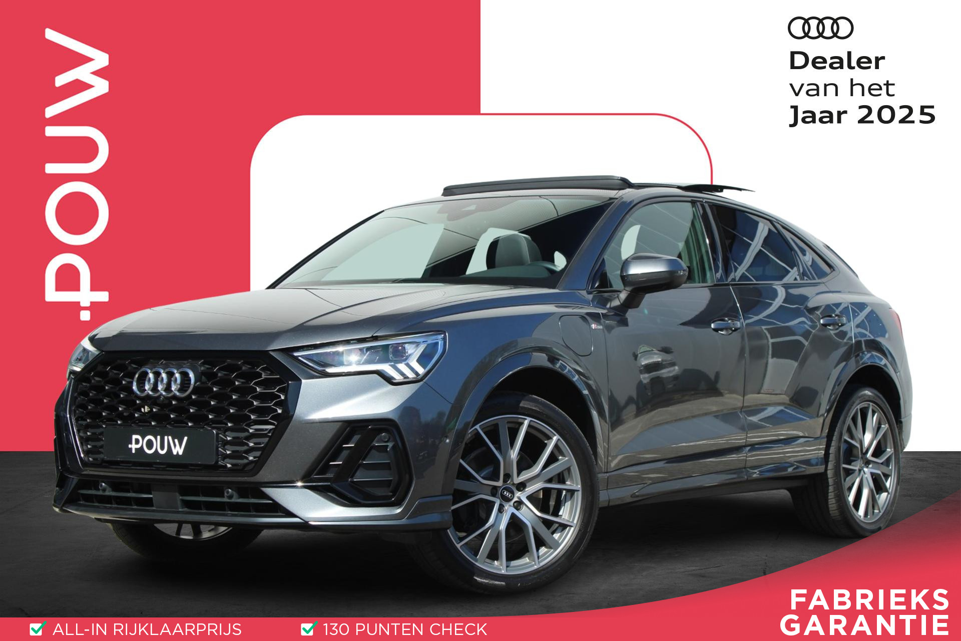 Audi Q3 Sportback 45 TFSI e 245pk S Edition | Panoramadak | 360* Camera | Parkeerassistent | Stoelverwarming