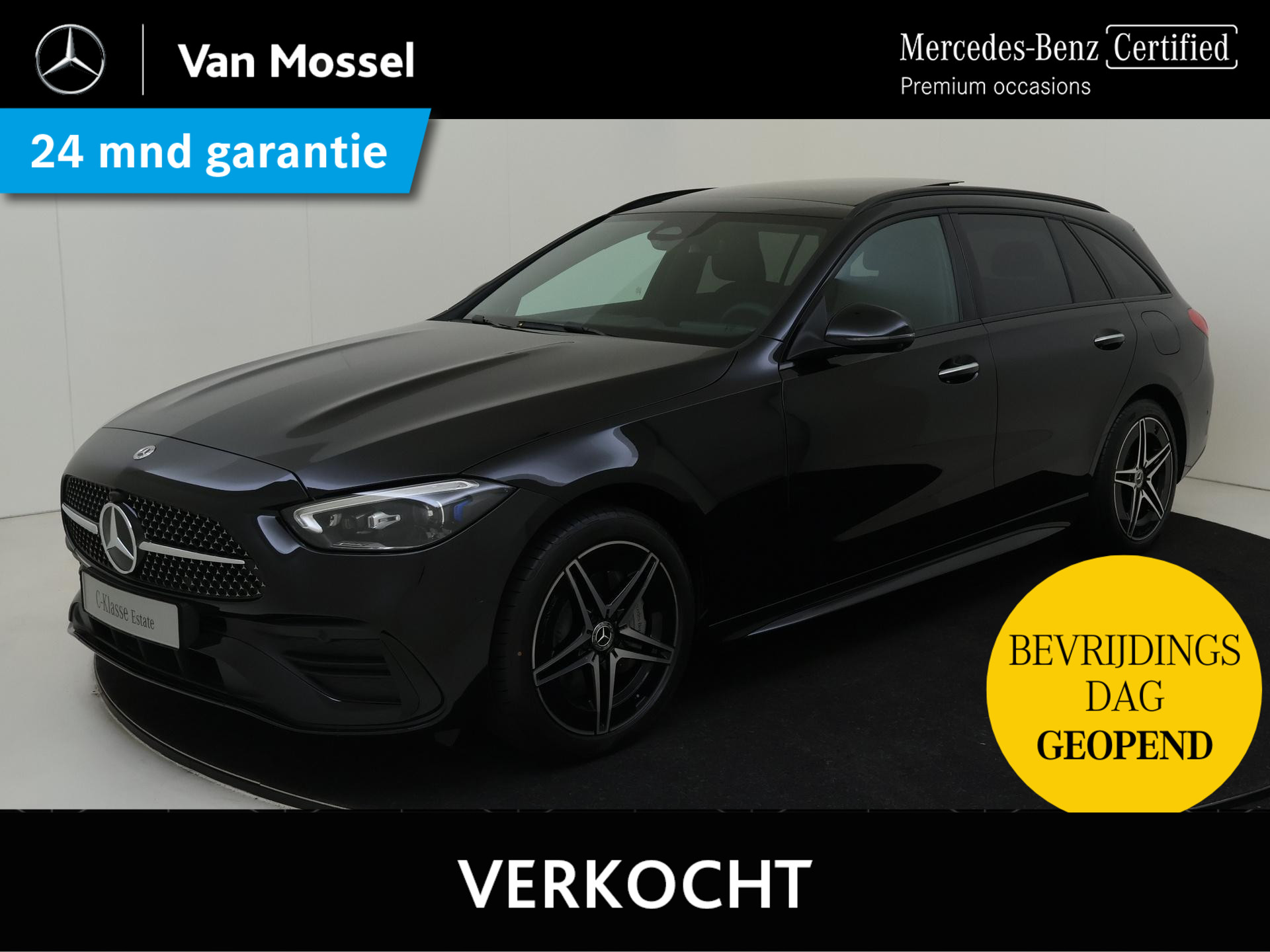 Mercedes-Benz C-Klasse Estate 300 e Star Edition AMG Line Plus /panoramadak /Distronic /HUD /Burmester /360 Camera