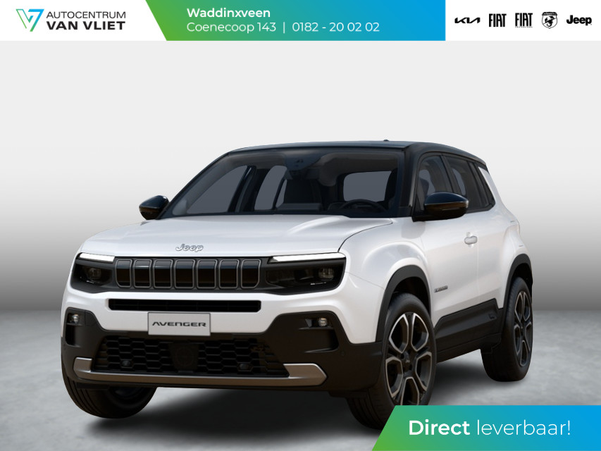 Jeep Avenger Summit 54 kWh | Schuif/Kanteldak | Leder&Winter Pack | Warmtepomp | Info&Convenience Pack | Full Operational Lease € 599,-