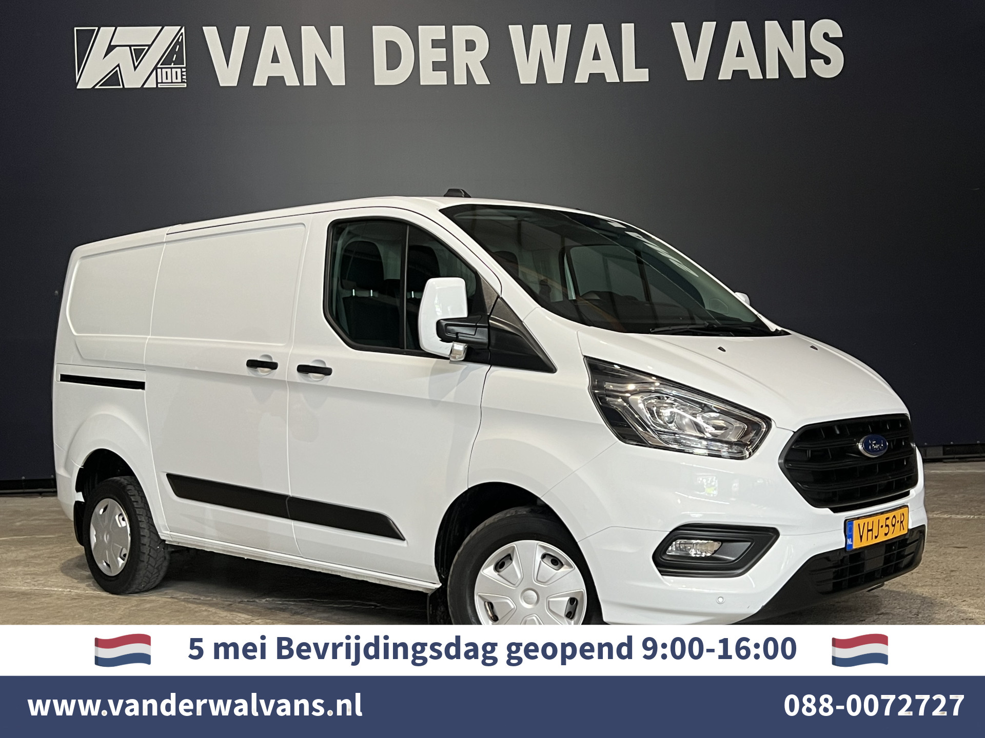 Ford Transit Custom 2.0TDCI L1H1 Euro6 Airco | LED | Cruisecontrol | Parkeersensoren | Bijrijdersbank 2500kg trekvermogen, achterklep