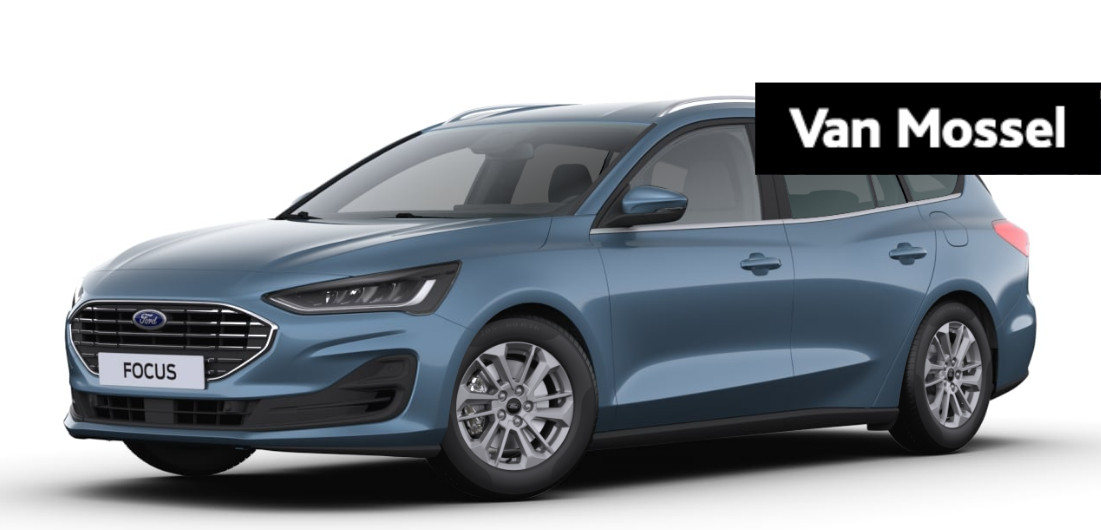 Ford Focus Wagon 1.0 EcoBoost Hybrid Titanium NU MET €1.500,00 KORTING!! | WAGON | CHROME BLUE |