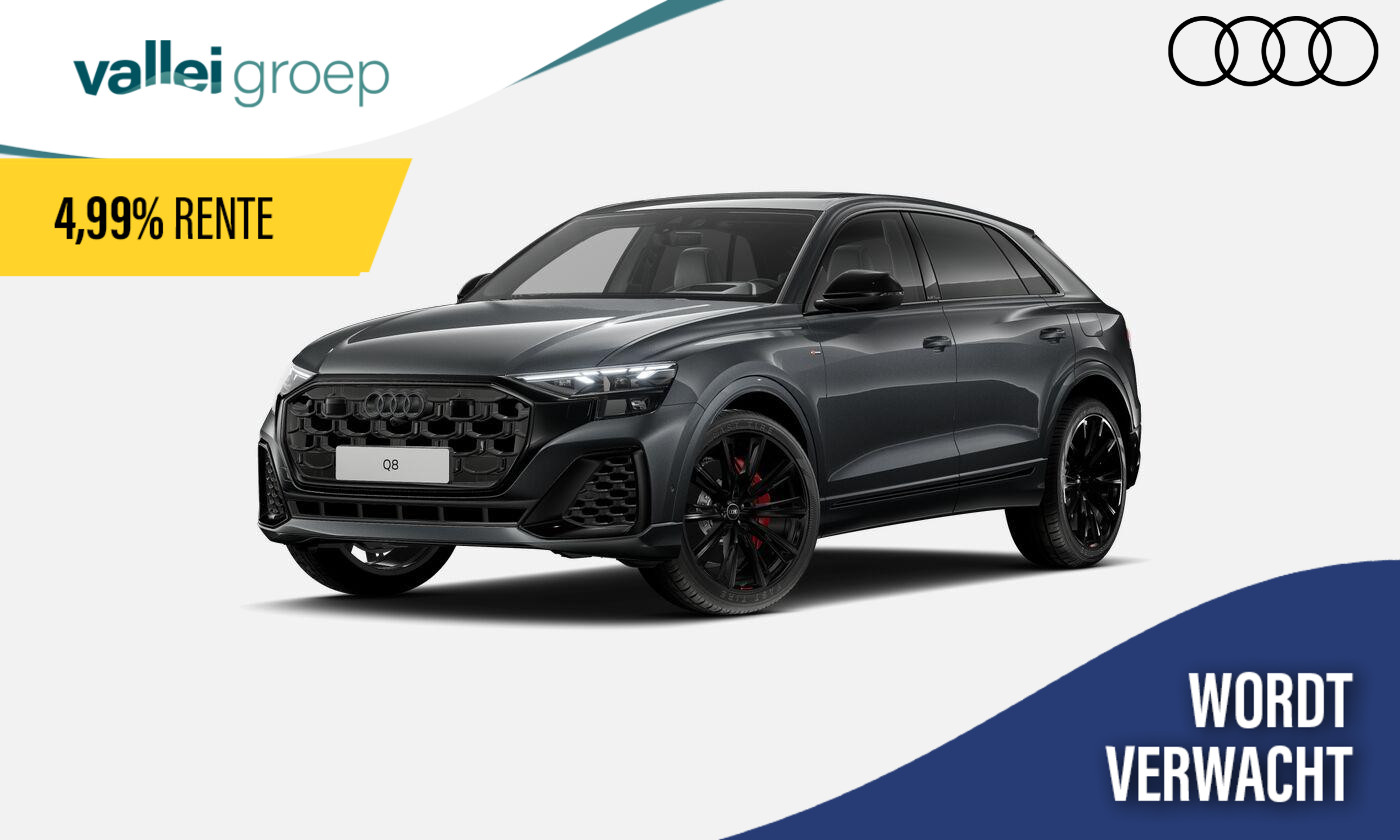 Audi Q8 Pro Line S Competition 60 TFSI e 490 PK | Glazen panoramadak | Sportstoelen plus | Asstentiepakket plus |