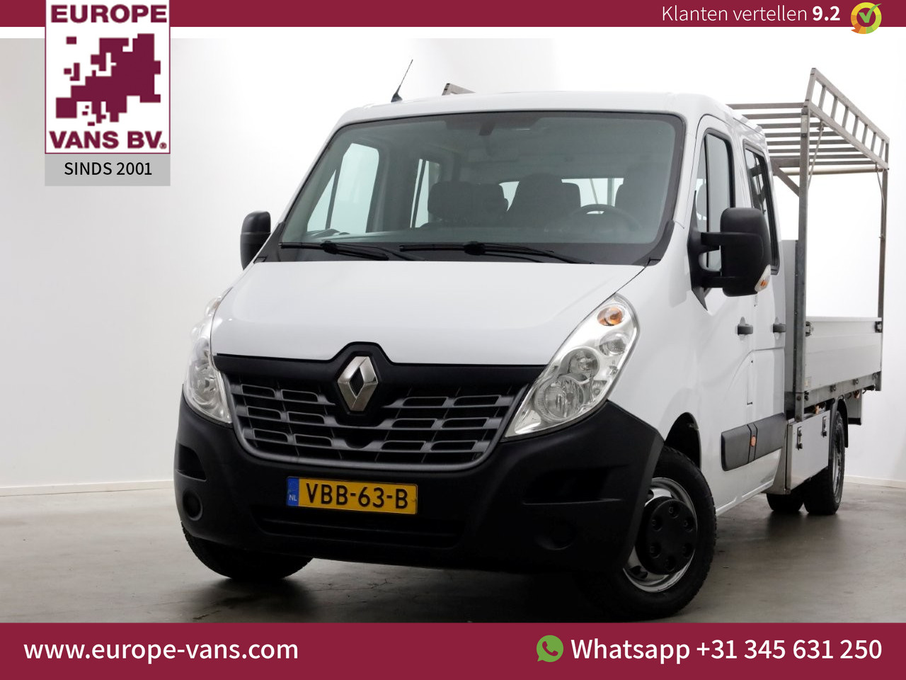 Renault Master T35 2.3 dCi 130pk E6 DL D.C. Open Laadbak 06-2019