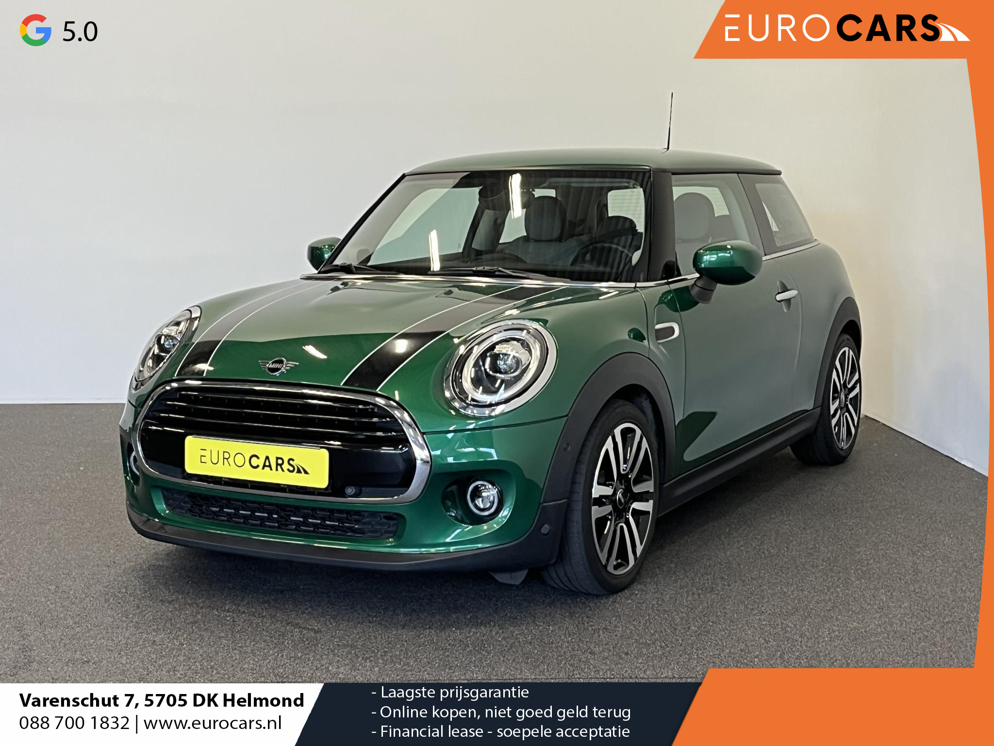 MINI Cooper 1.5 Aut. 136 pk Chili Serious Business Airco|ECC Adaptive Cruise Harman Kardon Full LED 17" Rail Spoke PDC VA