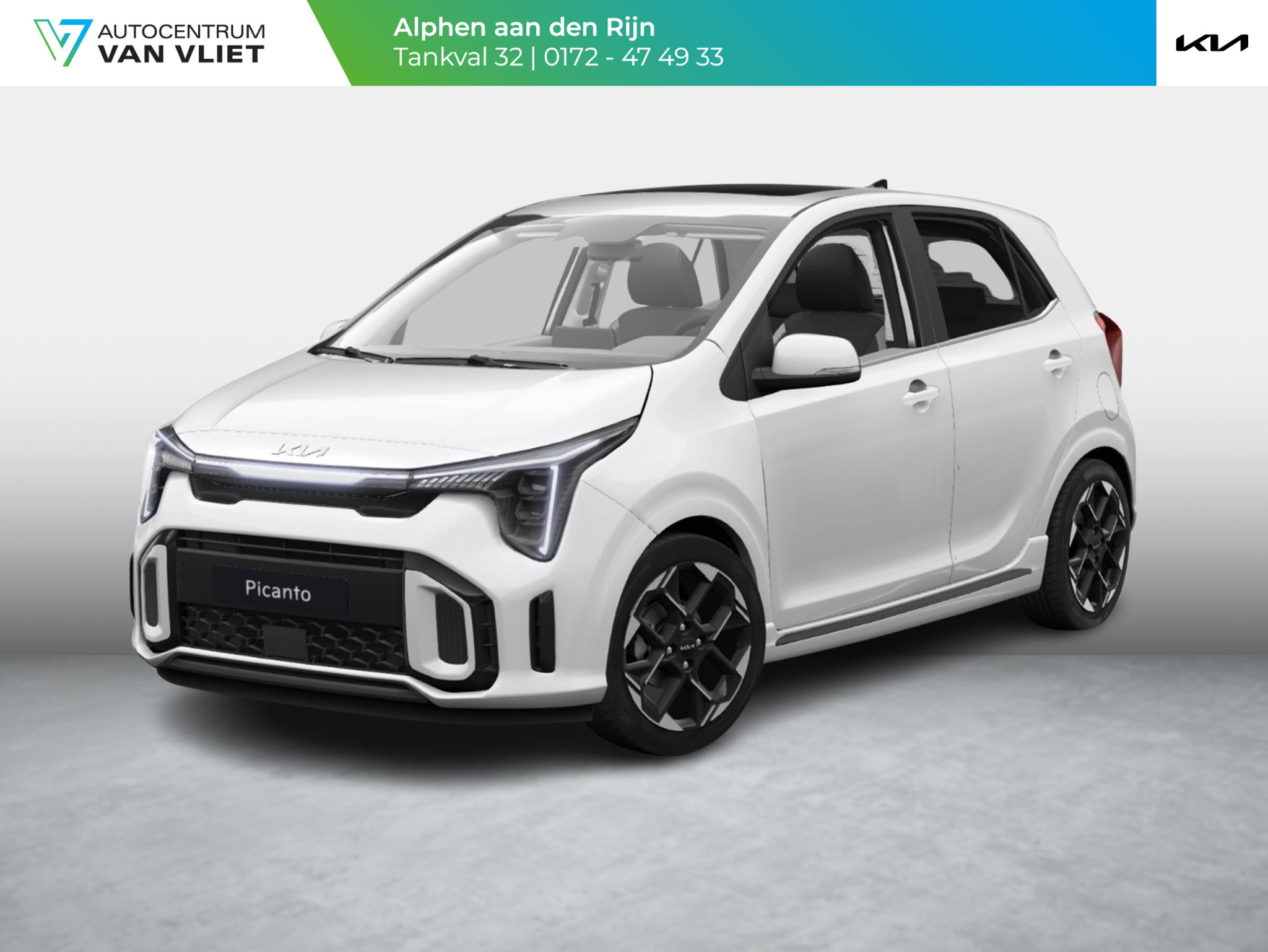 Kia Picanto 1.0 DPI GT-Line | Snel leverbaar | Schuifkanteldak| Dode hoek assistentie | stoel en stuurverwarming |