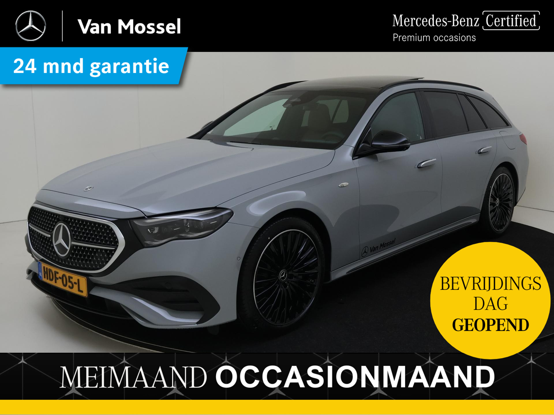 Mercedes-Benz E-Klasse Estate 300 e AMG Line / Memory / Panorama-Schuifdak / 360 Camera / Alpine Grey / leverbaar per Juni 2025