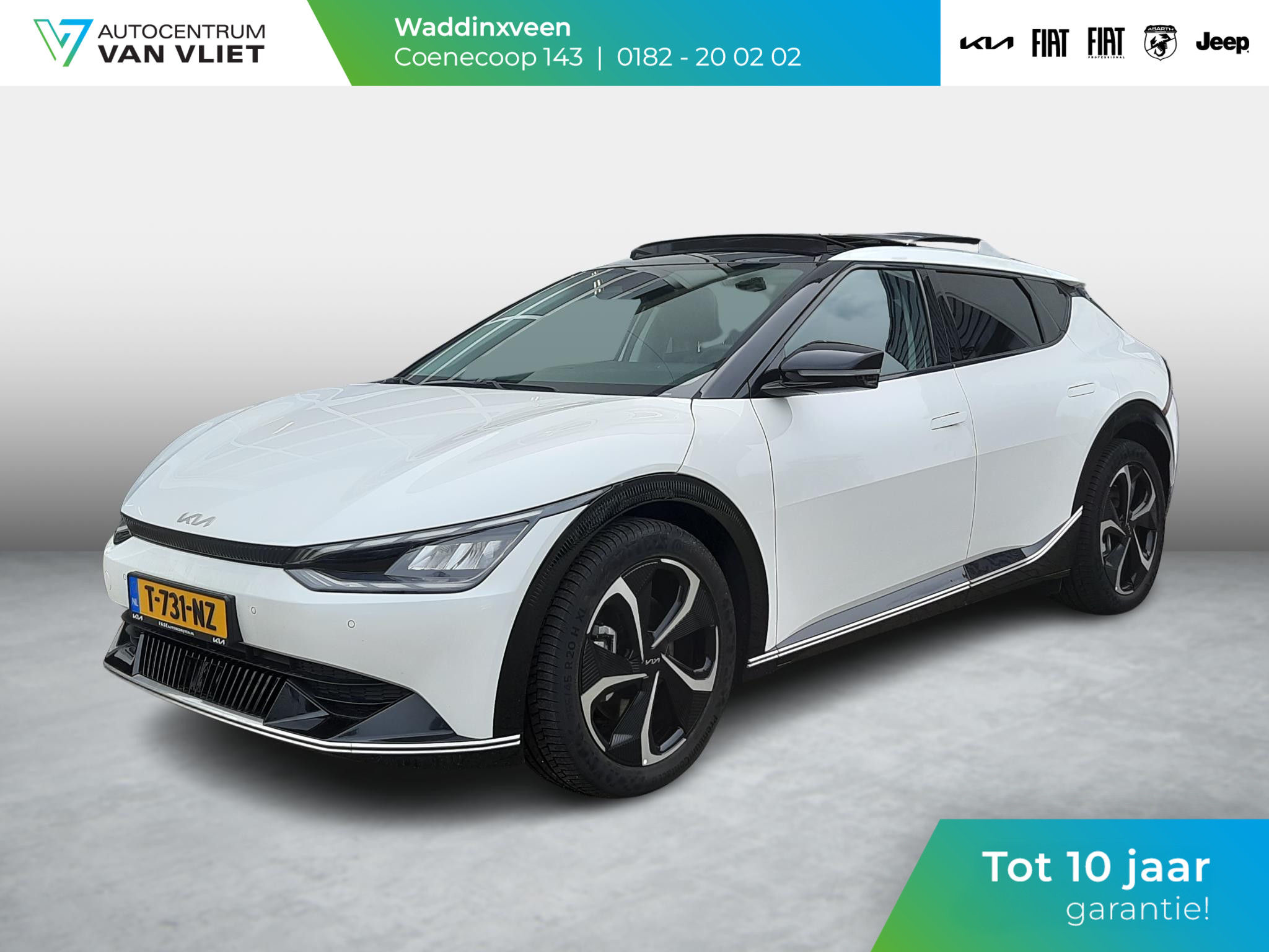 Kia EV6 Plus Advanced 77.4 kWh | Schuif-/kanteldak | Navi | Clima | Adapt. Cruise | Carplay | 20'' LM | Stoelverwarming en Verkoeling