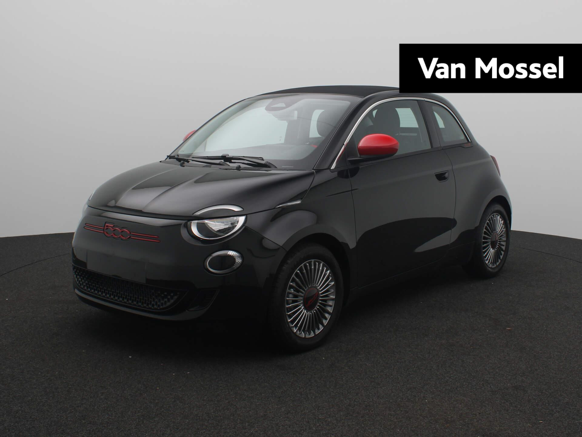 Fiat 500e RED 24 kWh | STOELVERWARMING | NAVI | CARPLAY | PDC ACHTER | CABRIO | 3FASE |