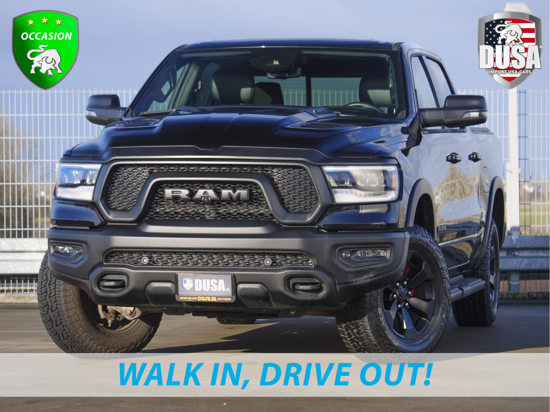 Dodge Ram 1500 | Rebel | 3.6 V6 | Crew Cab | Full Option | Lane assist | Head-up display | Panorama Dak | LPG |