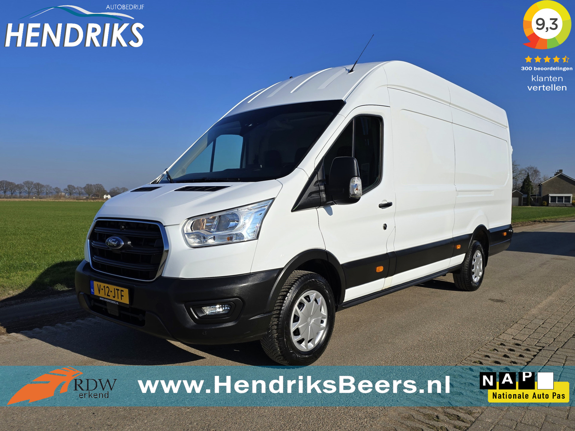 Ford Transit 350 2.0 TDCI L4 H3 Trend RWD - 130 Pk - Euro 6 - Camera - Navi