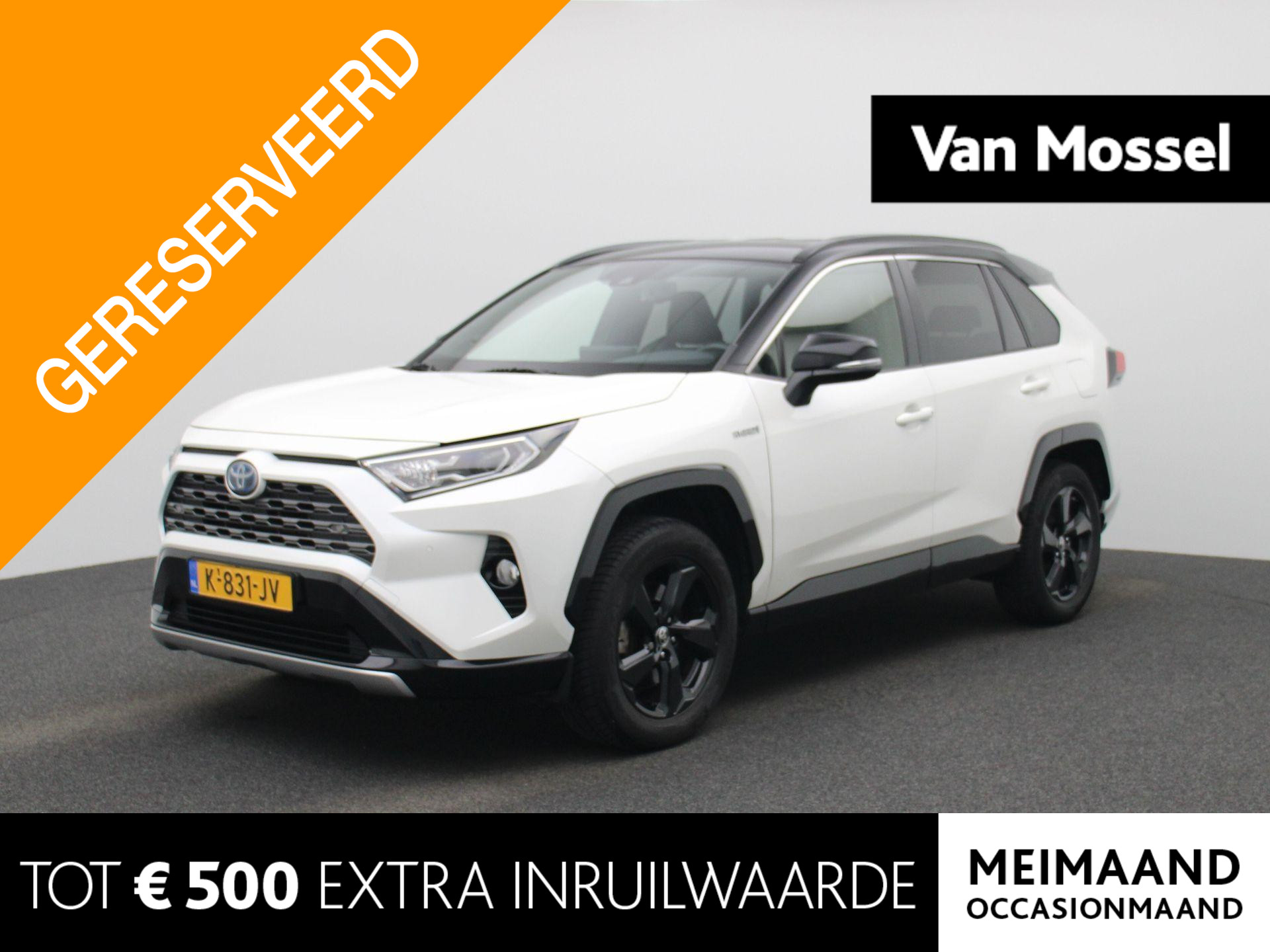 Toyota RAV4 2.5 Hybrid Bi-Tone | CAMERA | NAVIGATIE | JBL AUDIO | TREKHAAK | STOELVERWARMING | NAVIGATIE | ADAPTIVE CRUISE CONTROL | ELEKTRISCHE ACHTERKLEP | ELEKTRISCHE BESTUURDERSSTOEL MET GEHEUGEN |