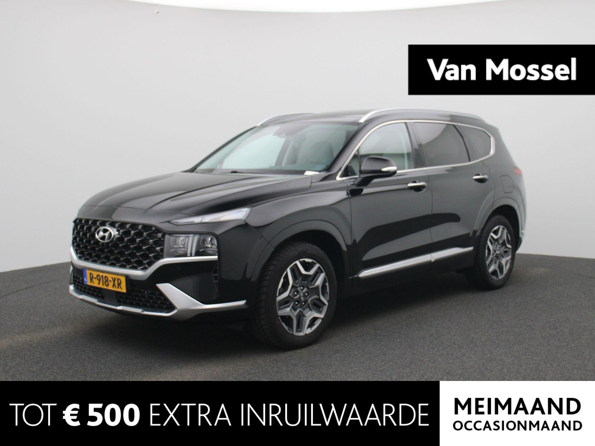 Hyundai Santa Fe 1.6 T-GDI HEV Premium Plus Sky | PANORAMADAK | HEAD UP DISPLAY | SUEDE DAKHEMEL | LEDER | KRELL AUDIO | 360-CAMERA | ELEKTRISCHE BESTUURDERSSTOEL MET GEHEUGEN | ADAPTIVE CRUISE CONTROL | TREKHAAK | STOELVERWARMING + VENTILATIE | DODENHOEK ASSISTENT | LANE ASSIST | STUURWIEL VERWARMD |