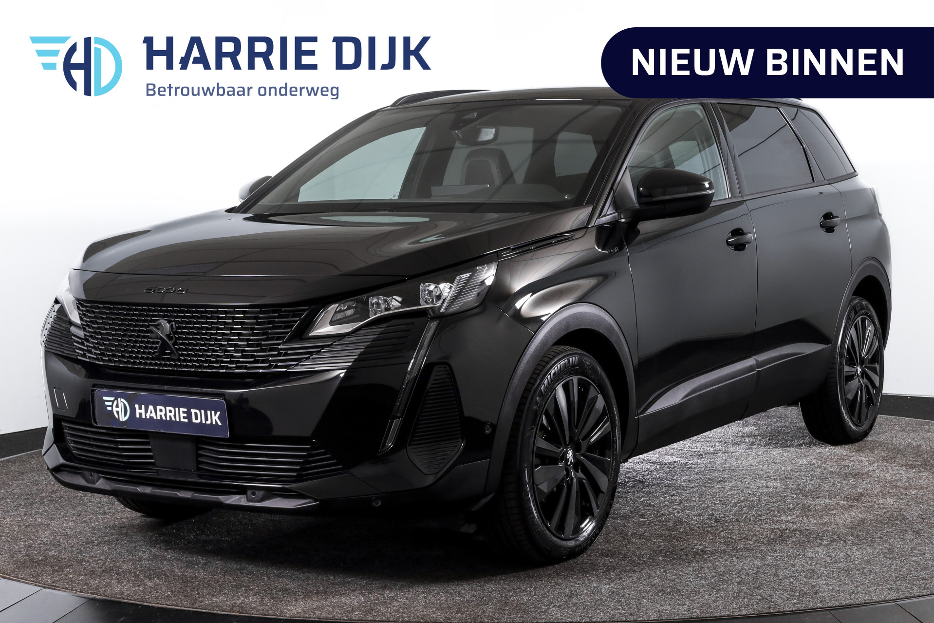Peugeot 5008 1.2 PureTech 130 PK GT Black Pack - 7 Pers. - Automaat | Dig. Cockpit | Adapt. Cruise | Stoelverw. | PDC | Camera | NAV + App. Connect | ECC | Elek. Klep | LM 19" | 2159