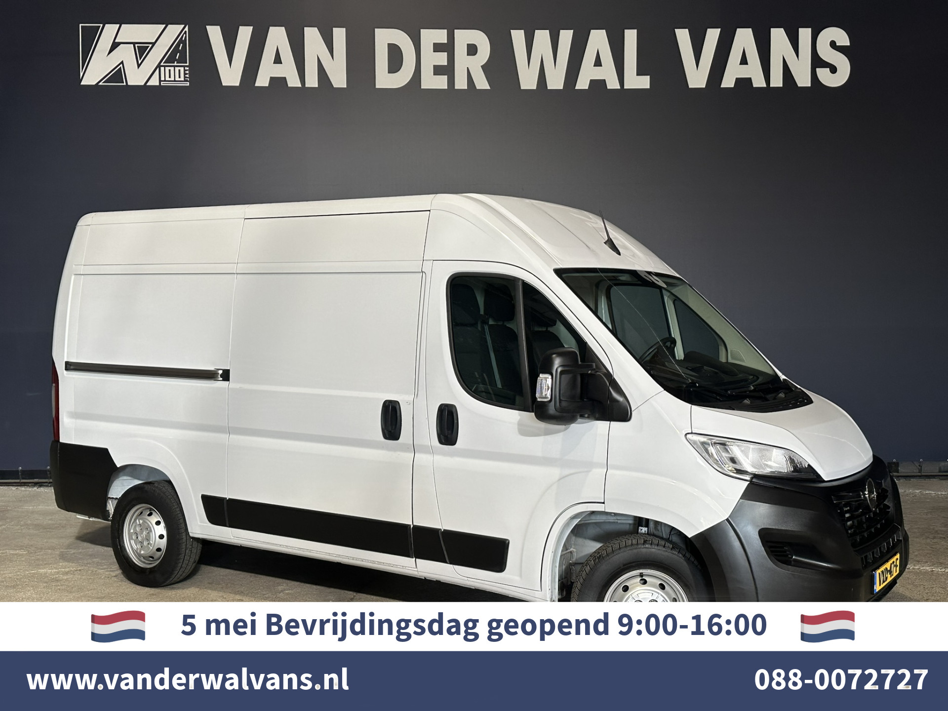 Opel Movano 2.2D 120pk L2H2 Fabrieksgarantie Euro6 Airco | 2500kg Trekhaak | Apple Carplay | Cruisecontrol | Parkeersensoren Android Auto, Bijrijdersbank