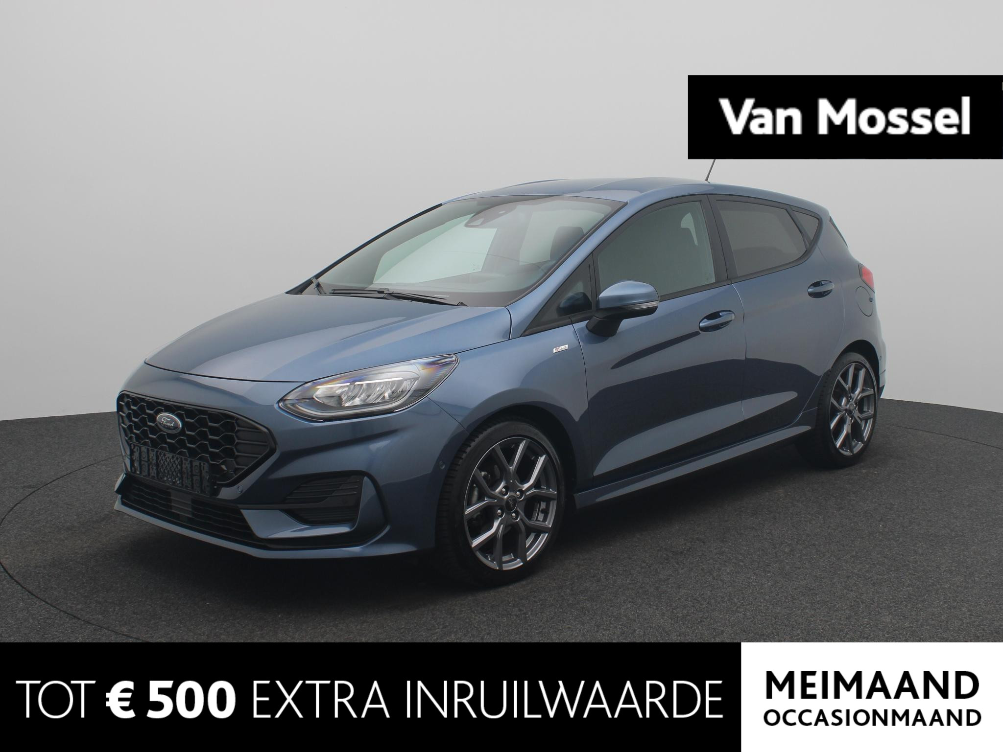 Ford Fiesta 1.0 EcoBoost ST-Line | ADAPTIEVE CRUISE CONTROL | STOELVERWARMING| ANDROID AUTO / APPLE CARPLAY | CHROME BLUE |